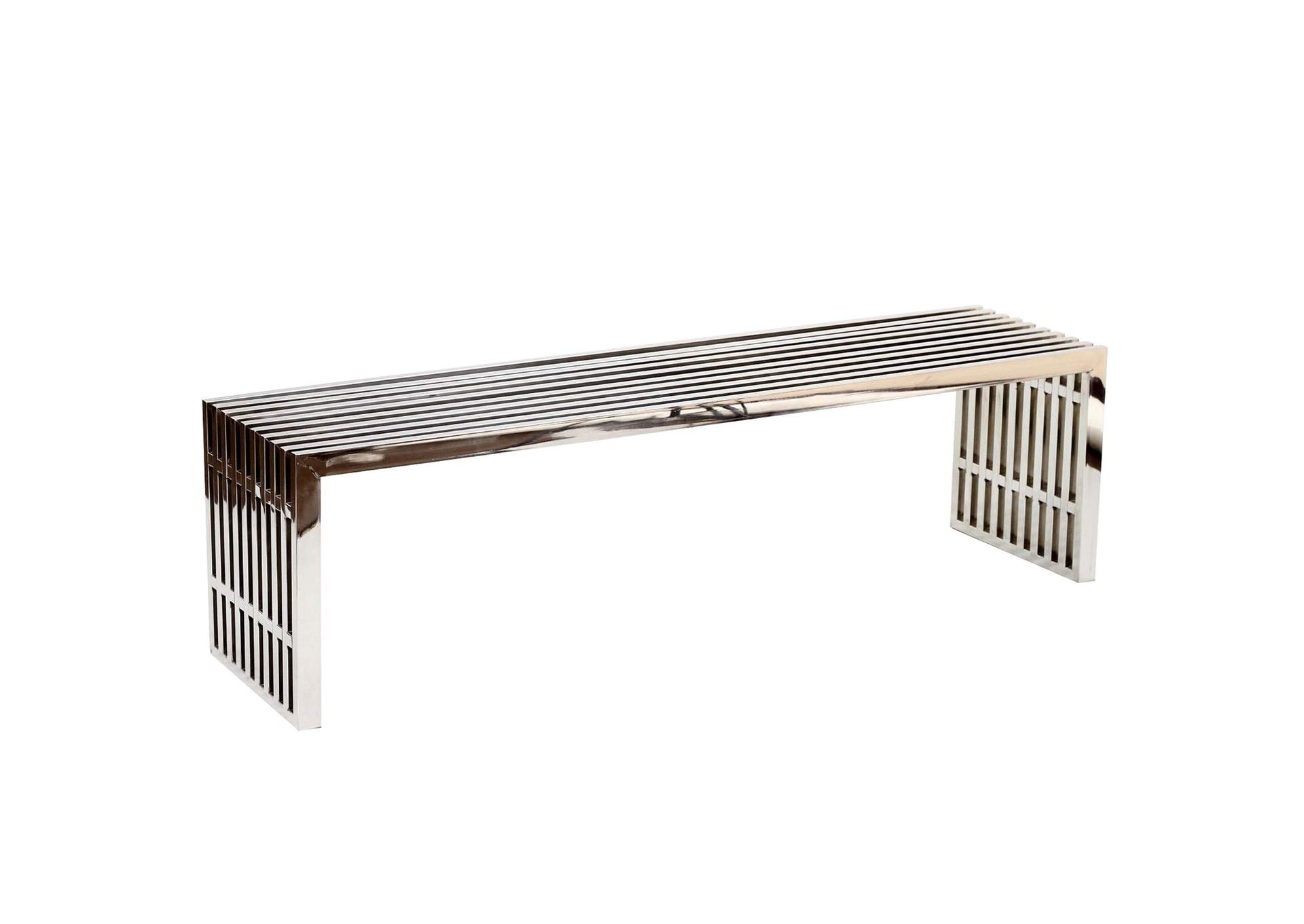 Silver Gridiron Benches [Set of 2],Modway