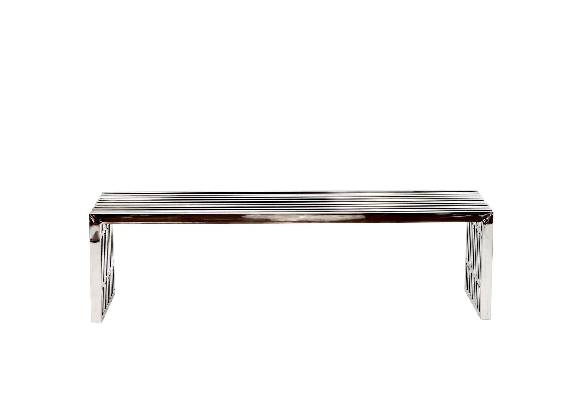 Silver Gridiron Benches [Set of 2],Modway