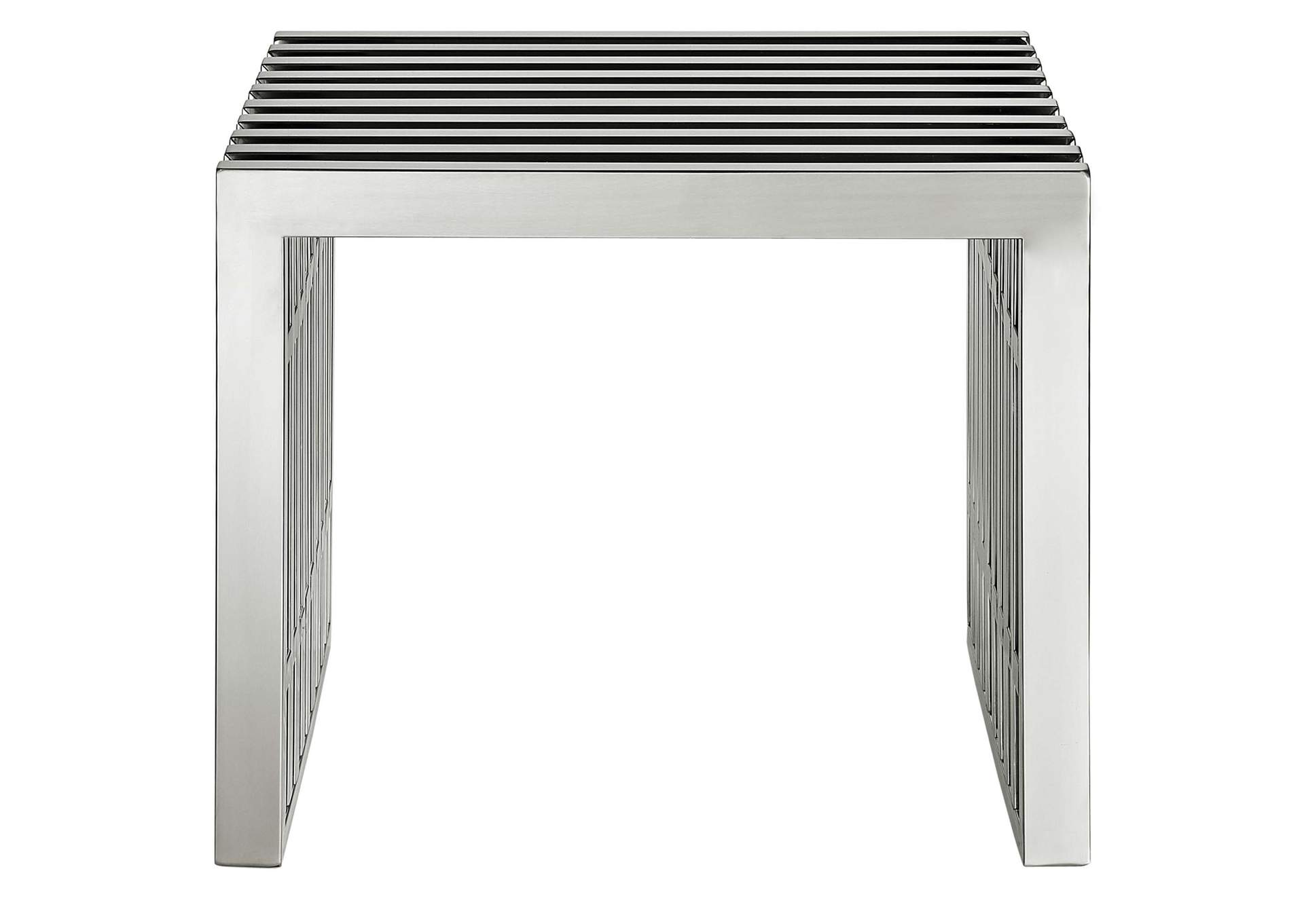 Silver Gridiron Benches [Set of 2],Modway