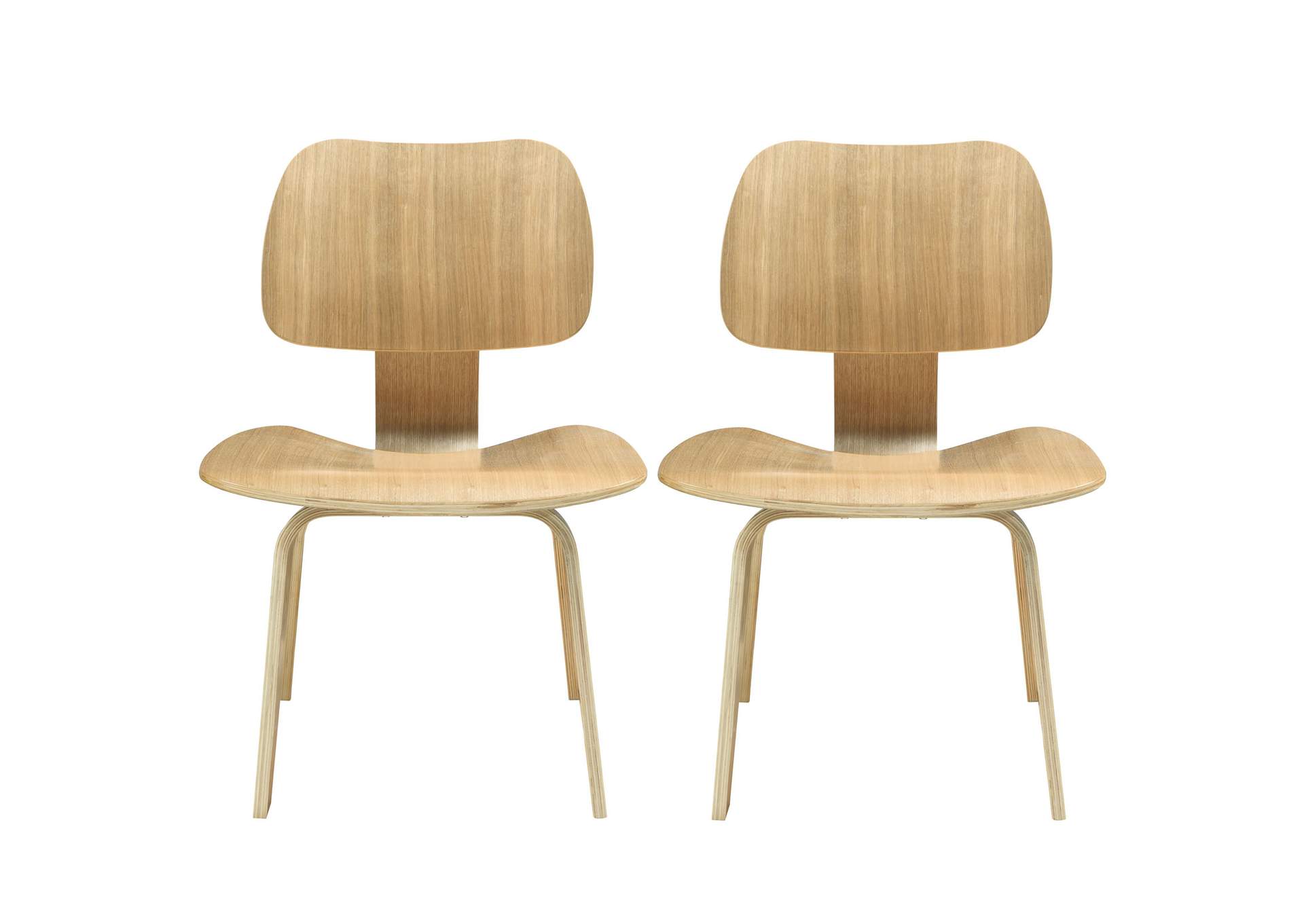 Natural Fathom Dining Chairs [Set of 2],Modway