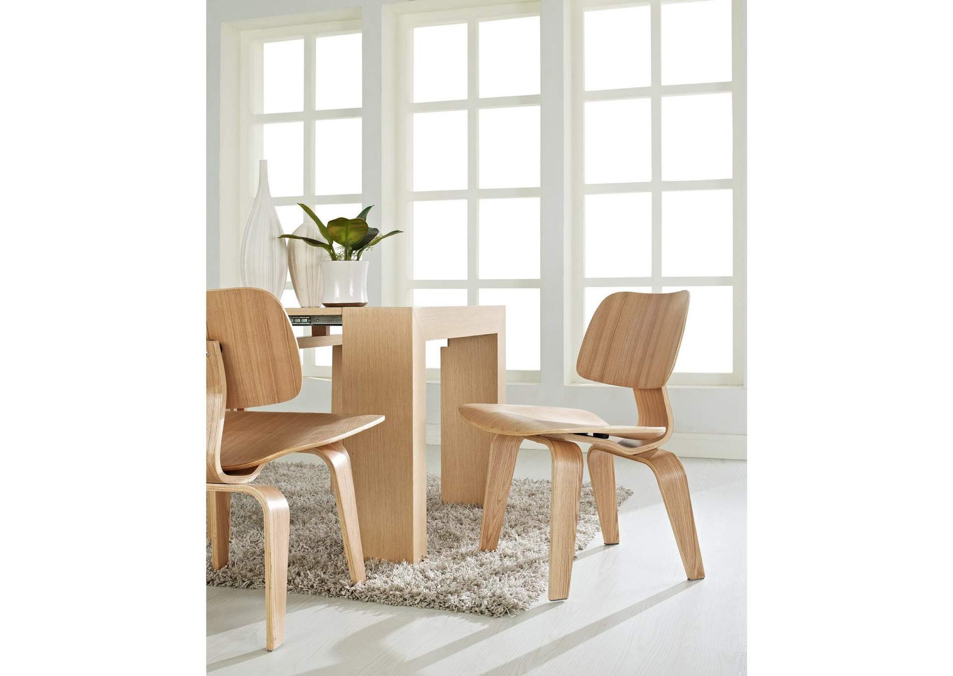 Natural Fathom Dining Chairs [Set of 2],Modway