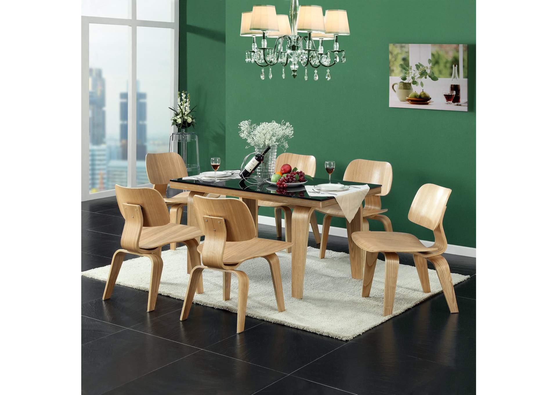 Natural Fathom Dining Chairs [Set of 2],Modway
