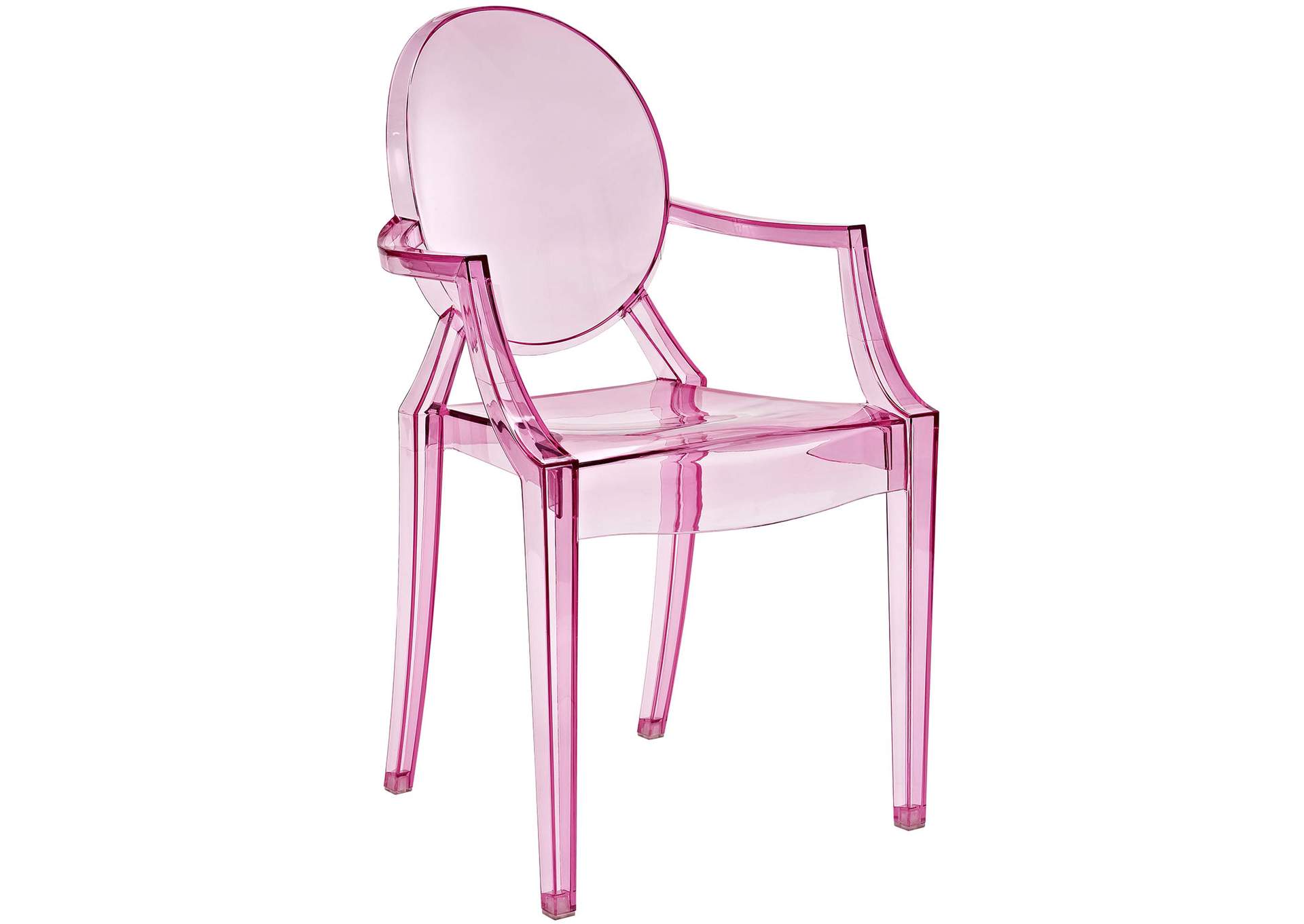 Pink Casper Arm Dining Chairs [Set of 2],Modway
