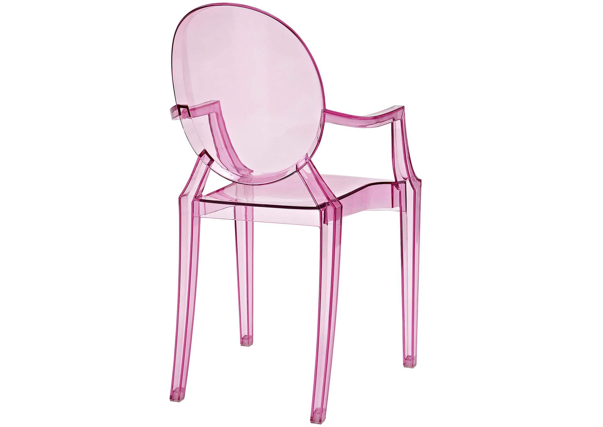 Pink Casper Arm Dining Chairs [Set of 2],Modway