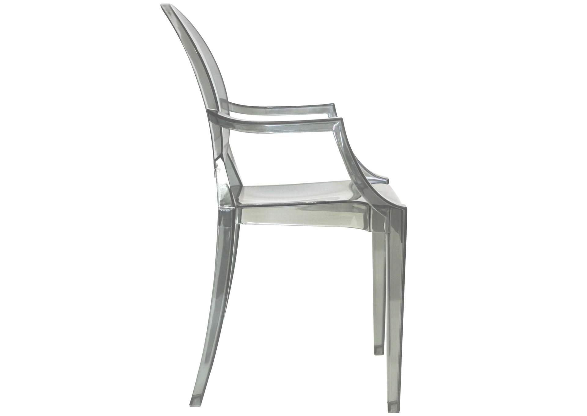 Smoke Casper Arm Dining Chairs [Set of 2],Modway
