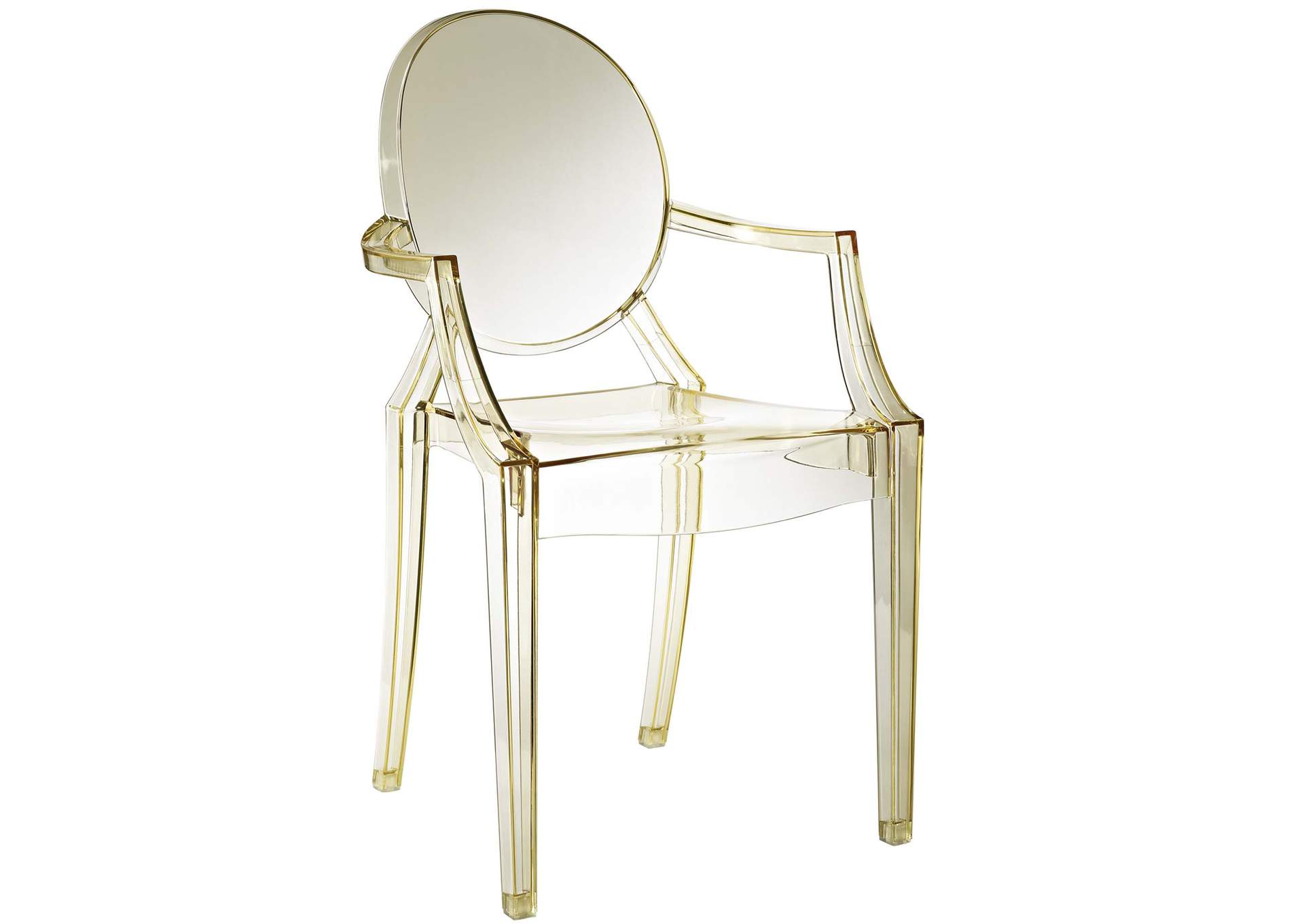 Yellow Casper Arm Dining Chairs [Set of 2],Modway