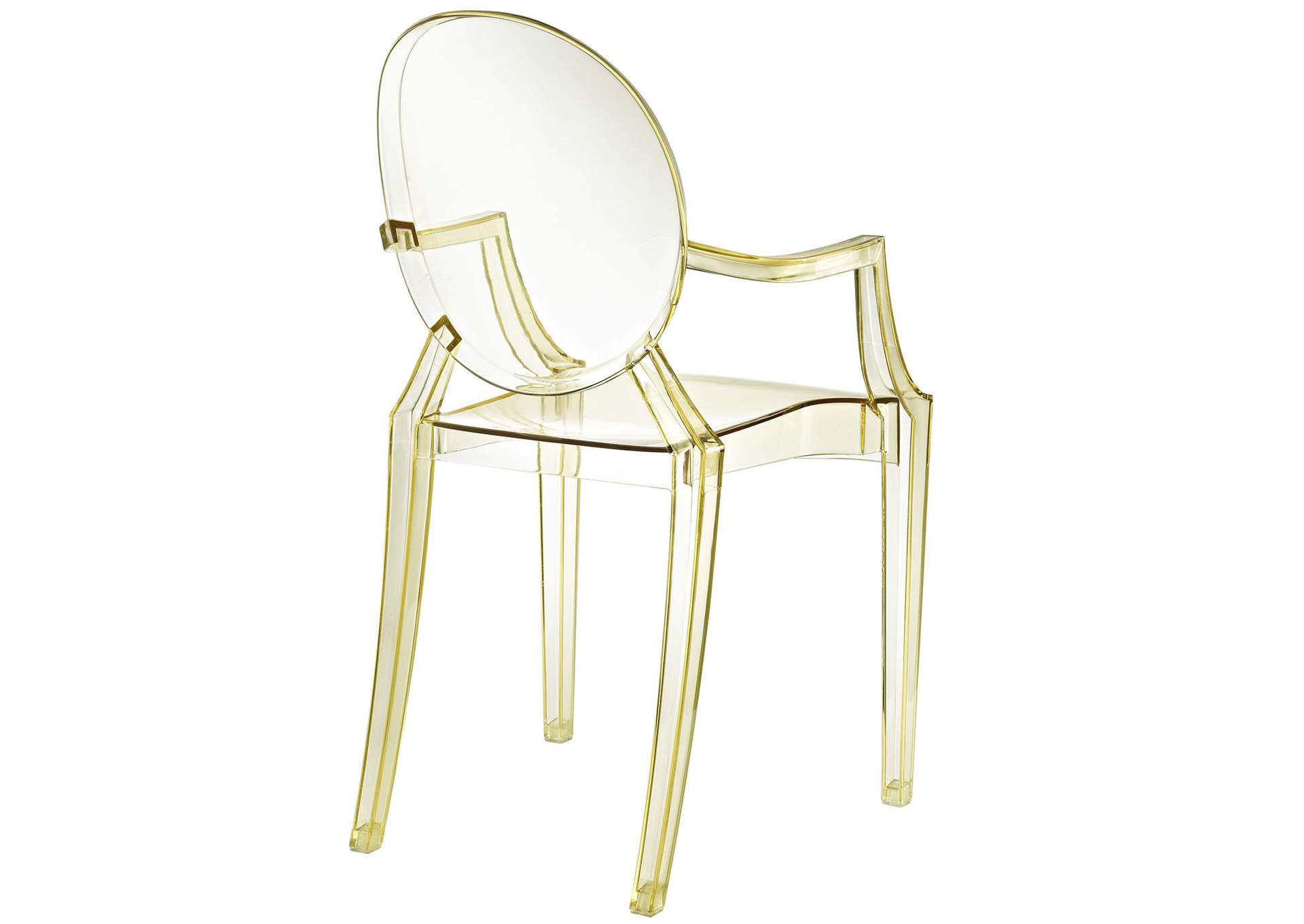 Yellow Casper Arm Dining Chairs [Set of 2],Modway