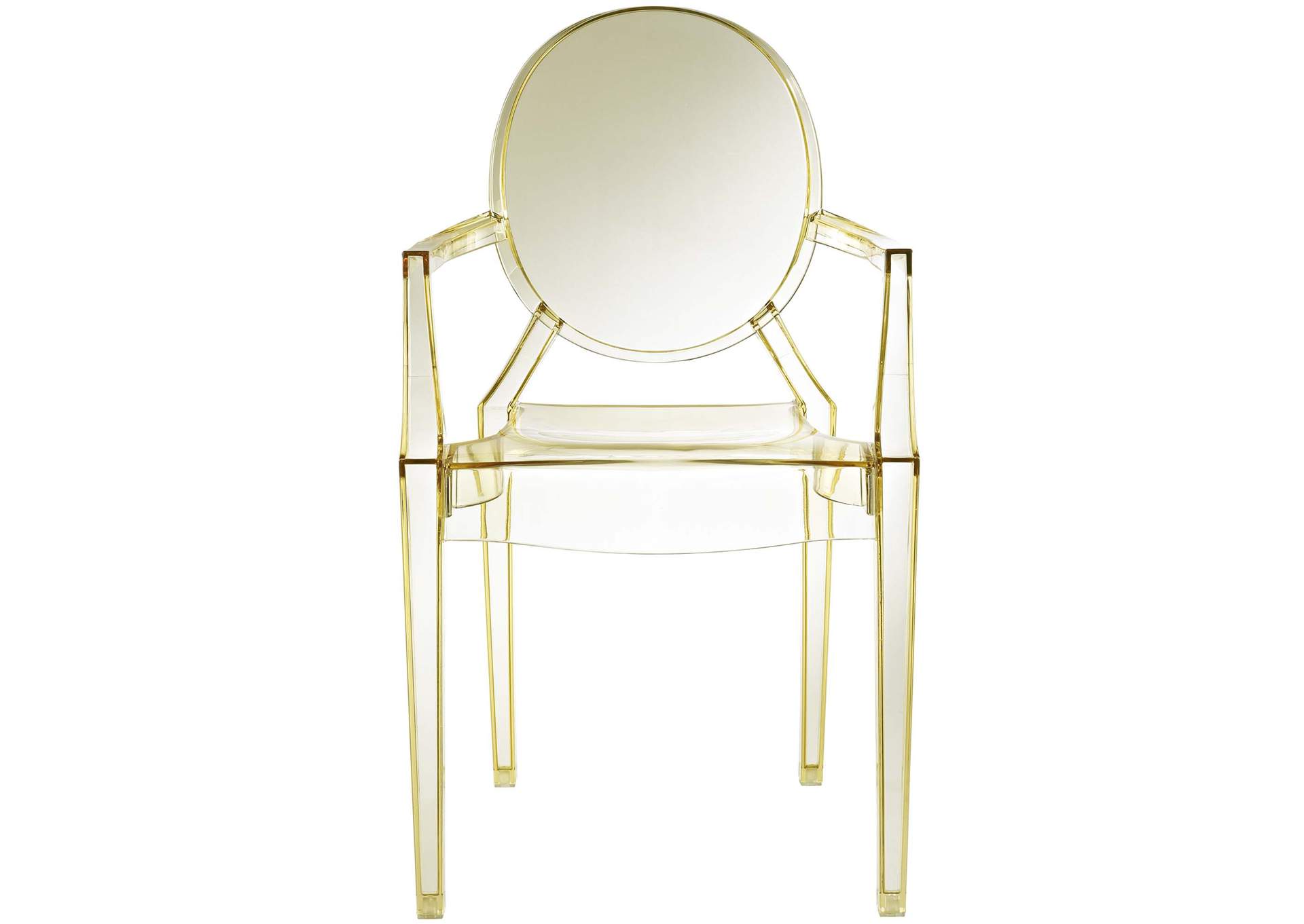 Yellow Casper Arm Dining Chairs [Set of 2],Modway