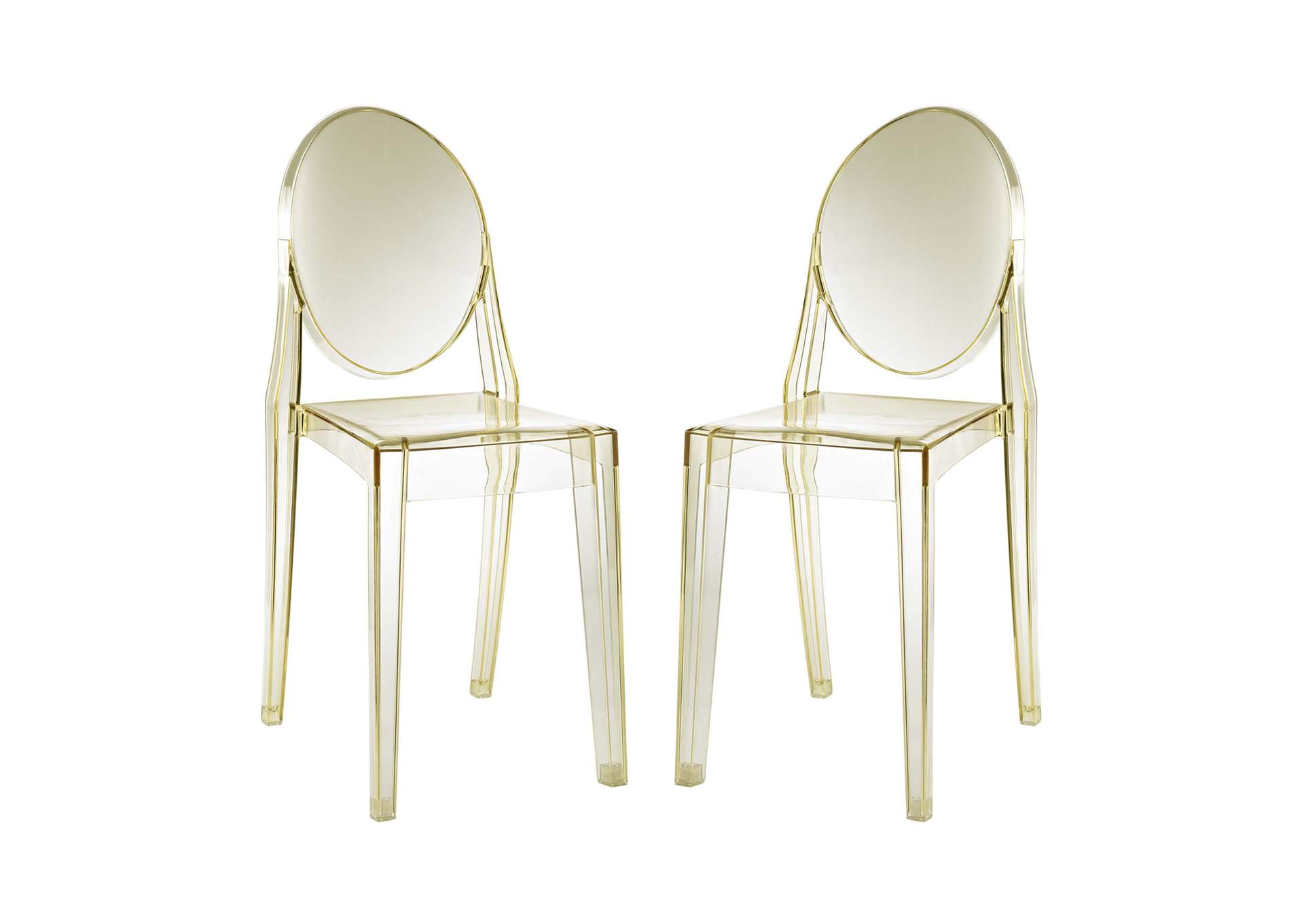 Yellow Casper Dining Chairs [Set of 2],Modway