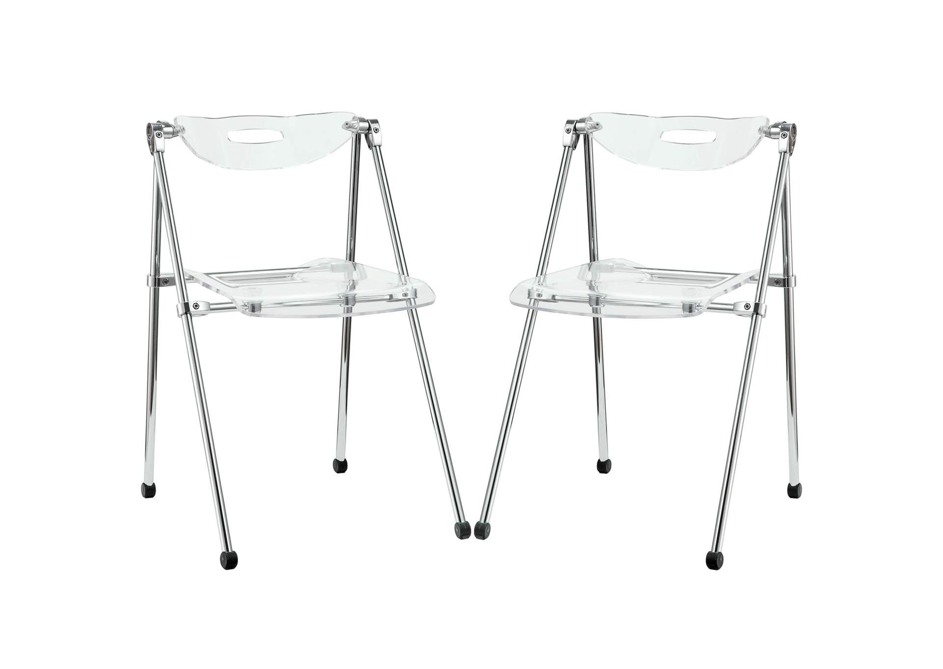 Clear Telescope Dining Chairs [Set of 2],Modway