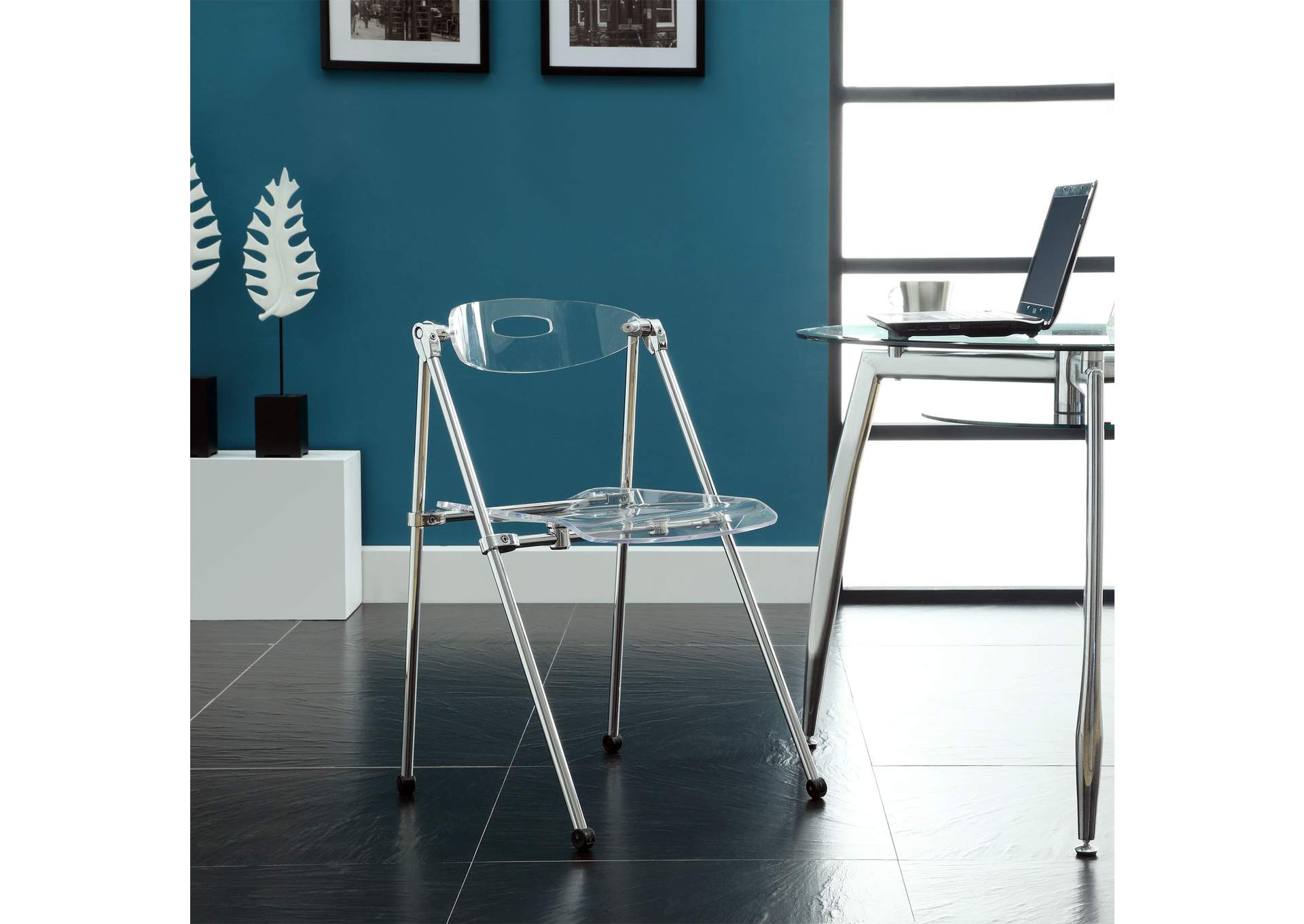 Clear Telescope Dining Chairs [Set of 2],Modway