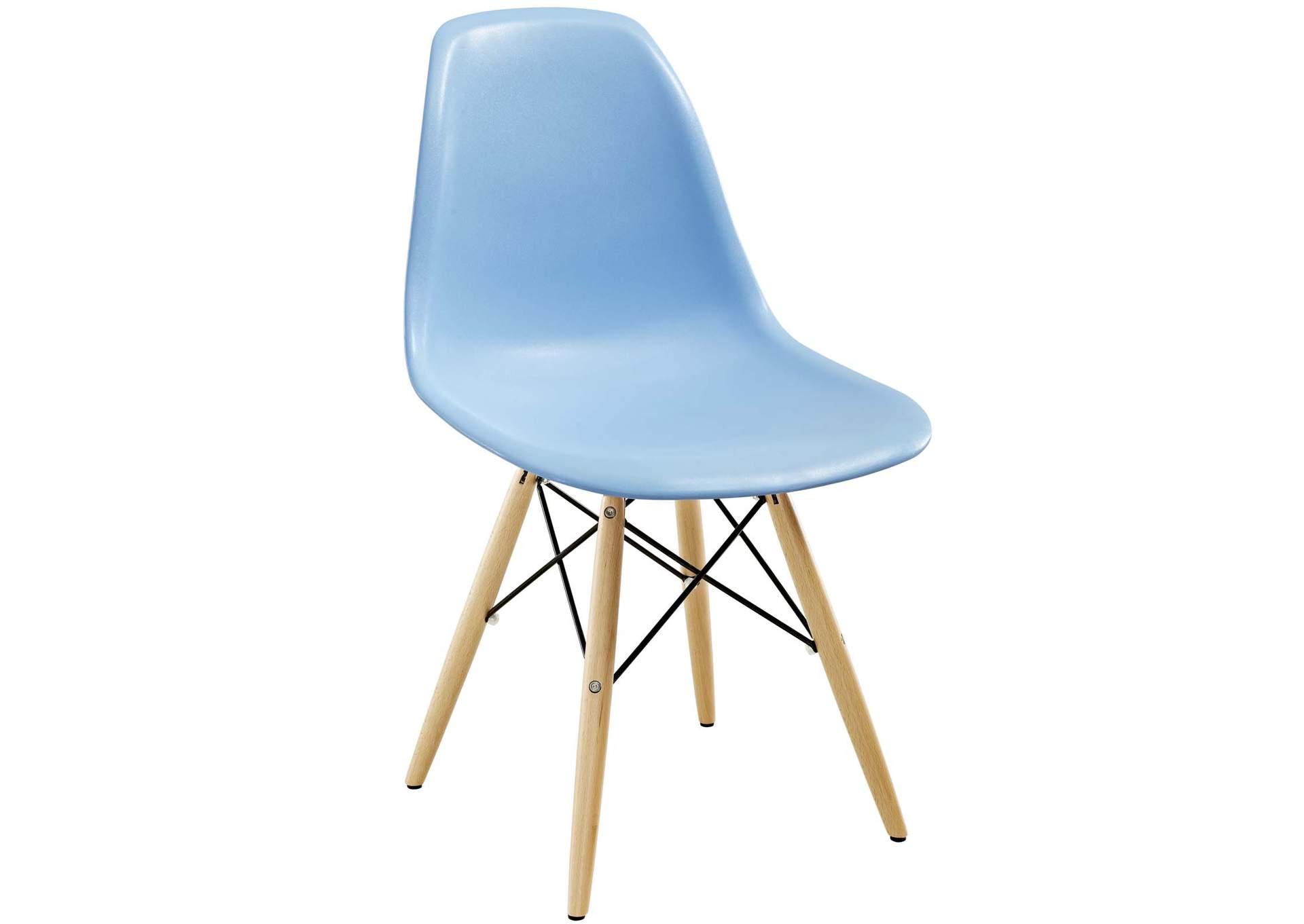 Light Blue Pyramid Dining Side Chairs [Set of 2],Modway