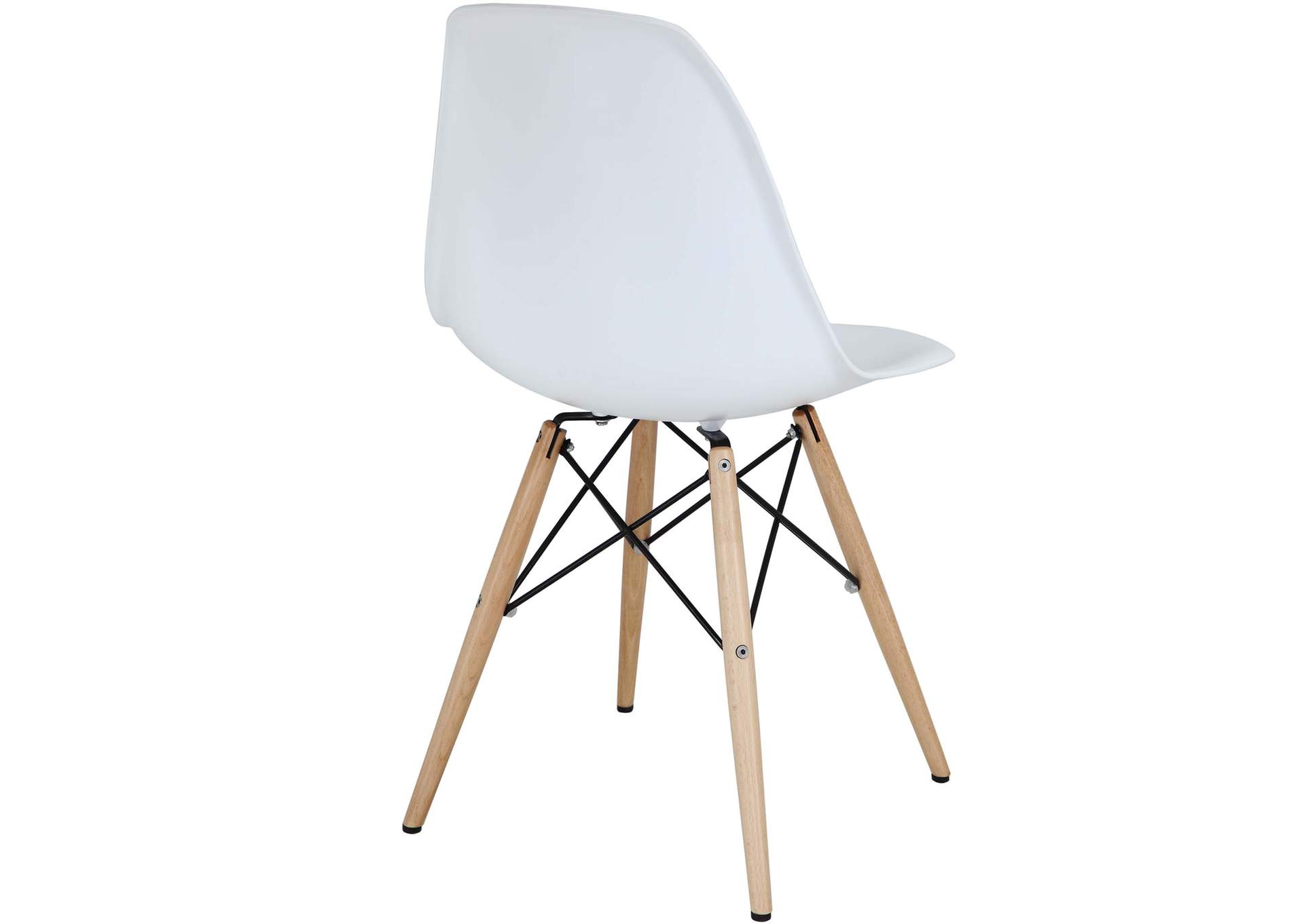 White Pyramid Dining Side Chairs [Set of 2],Modway