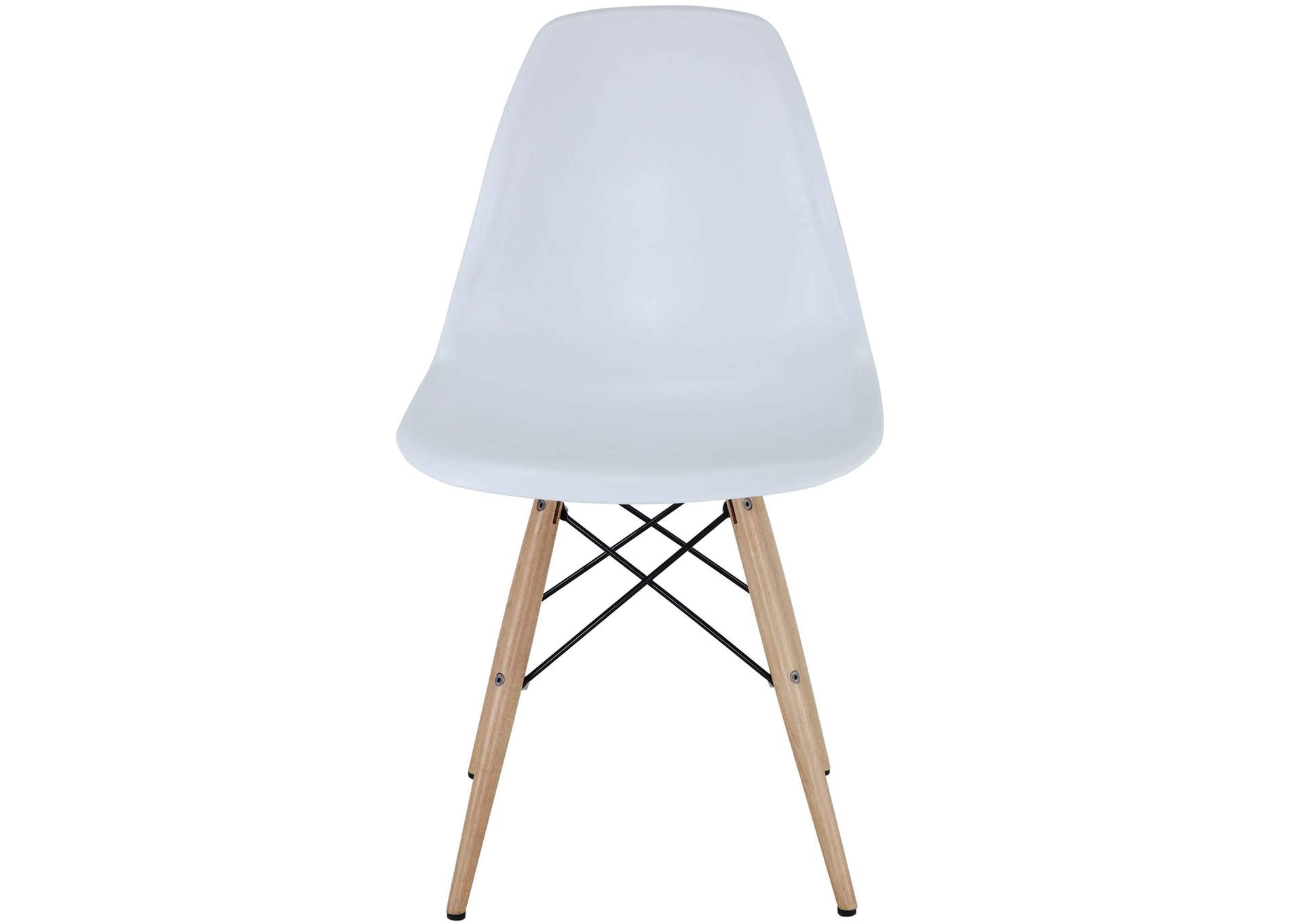 White Pyramid Dining Side Chairs [Set of 2],Modway