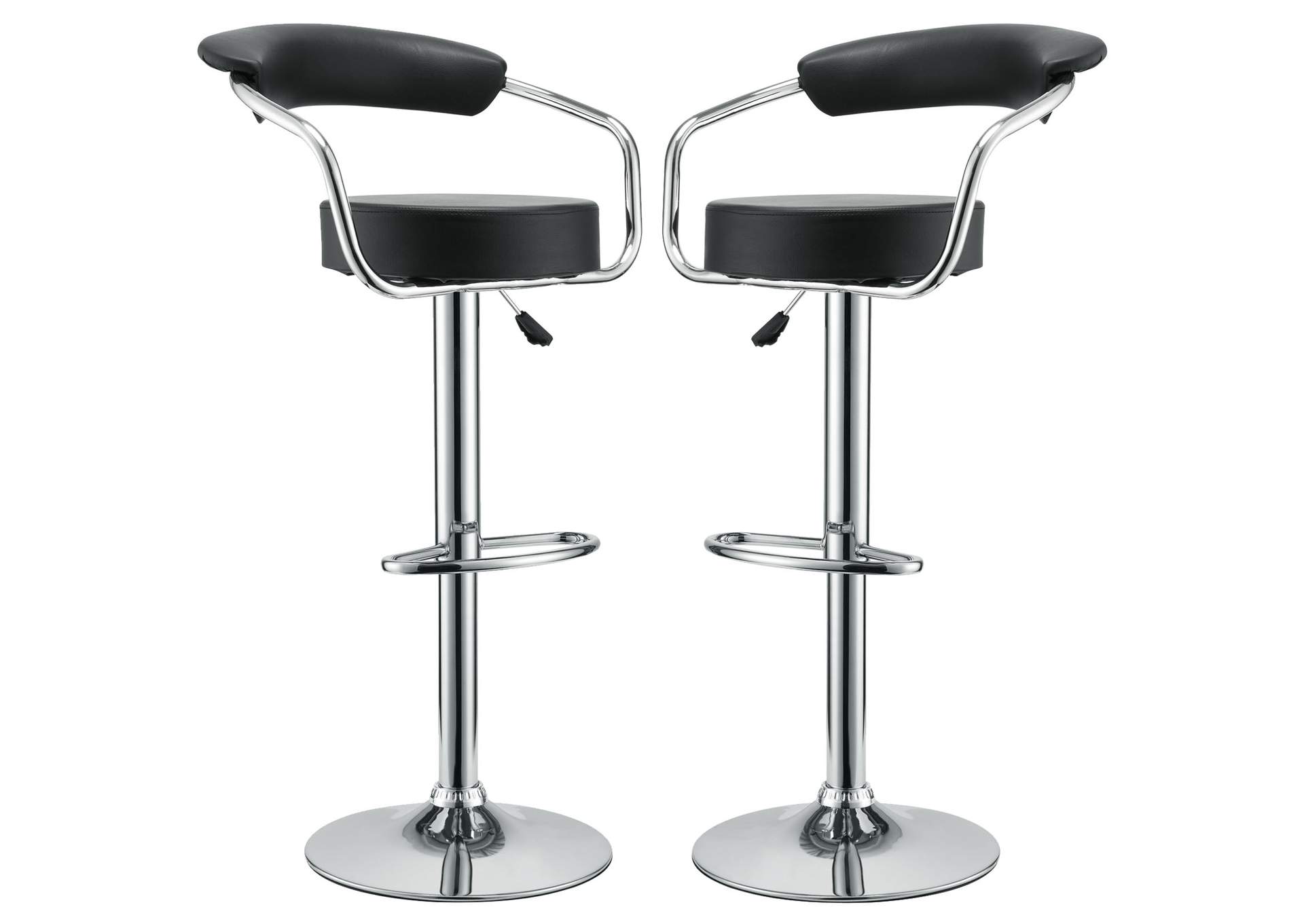 Black Diner Bar Stool [Set of 2],Modway