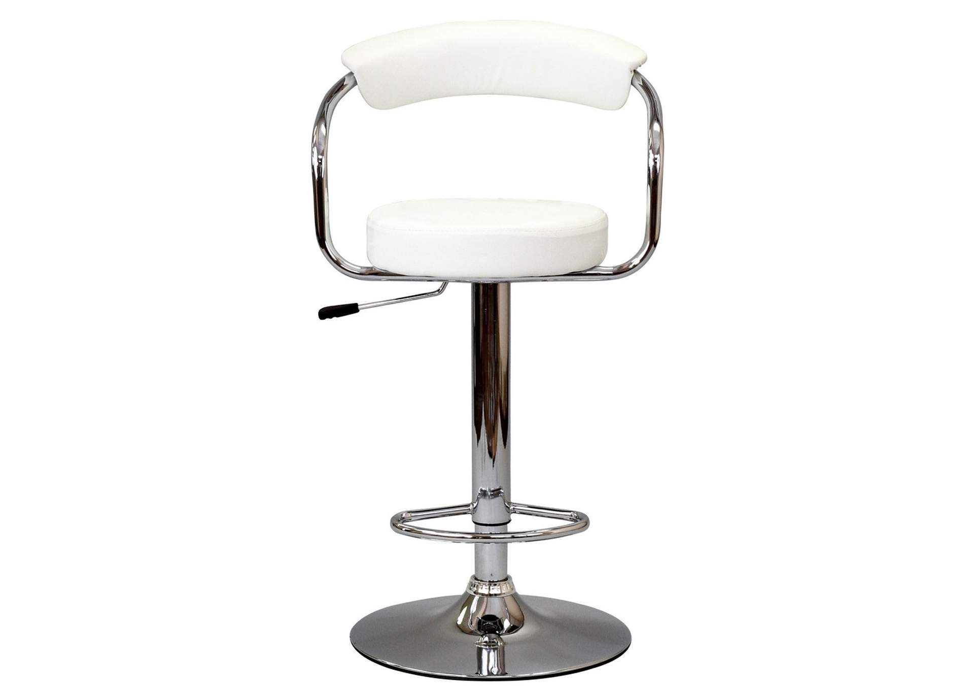 White Diner Bar Stool [Set of 2],Modway