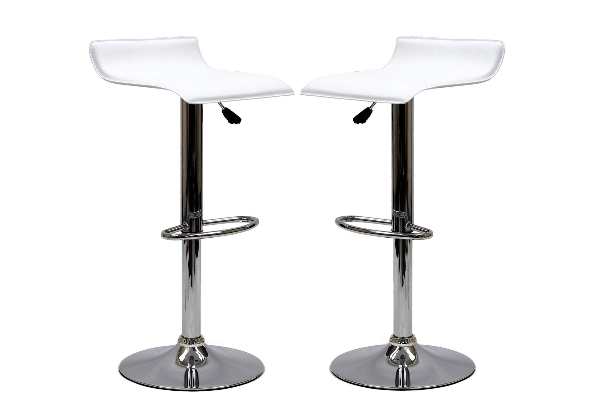 White Gloria Bar Stool [Set of 2],Modway