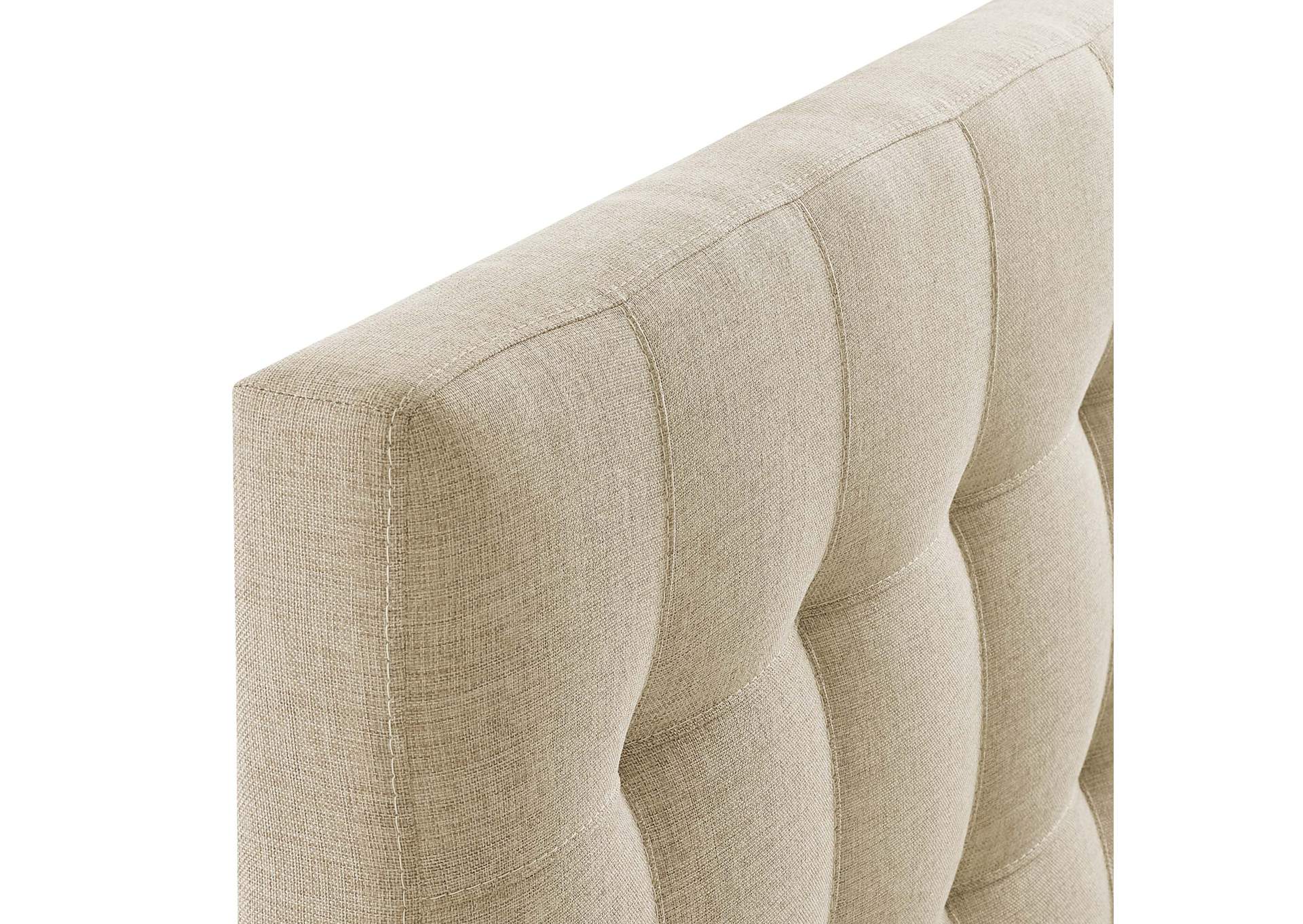 Lily Beige Twin Upholstered Fabric Headboard,Modway
