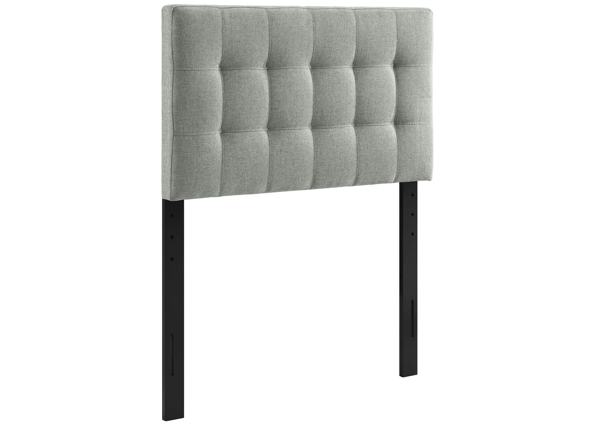 Lily Gray Twin Upholstered Fabric Headboard,Modway