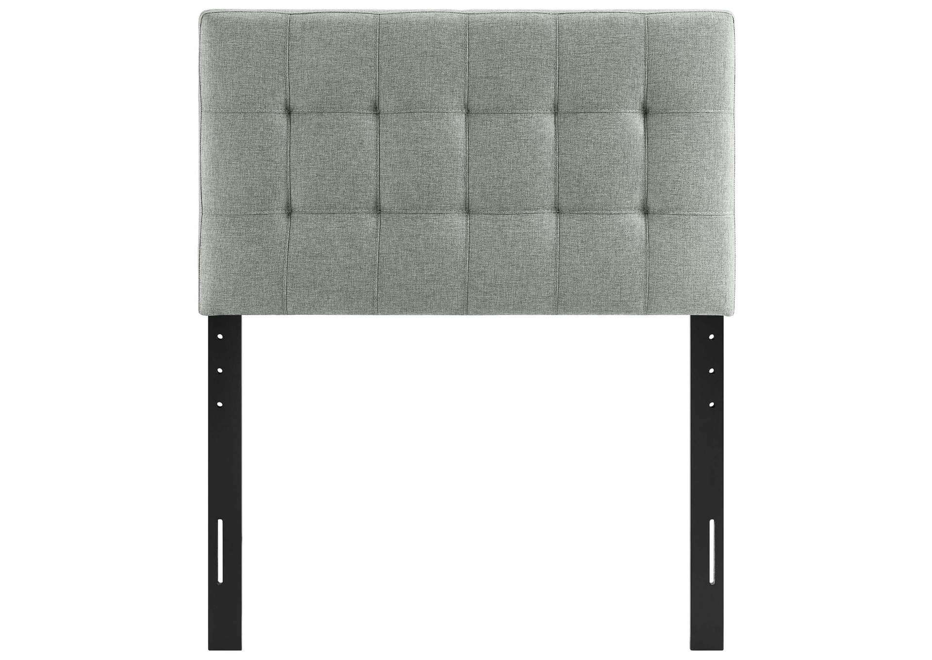 Lily Gray Twin Upholstered Fabric Headboard,Modway