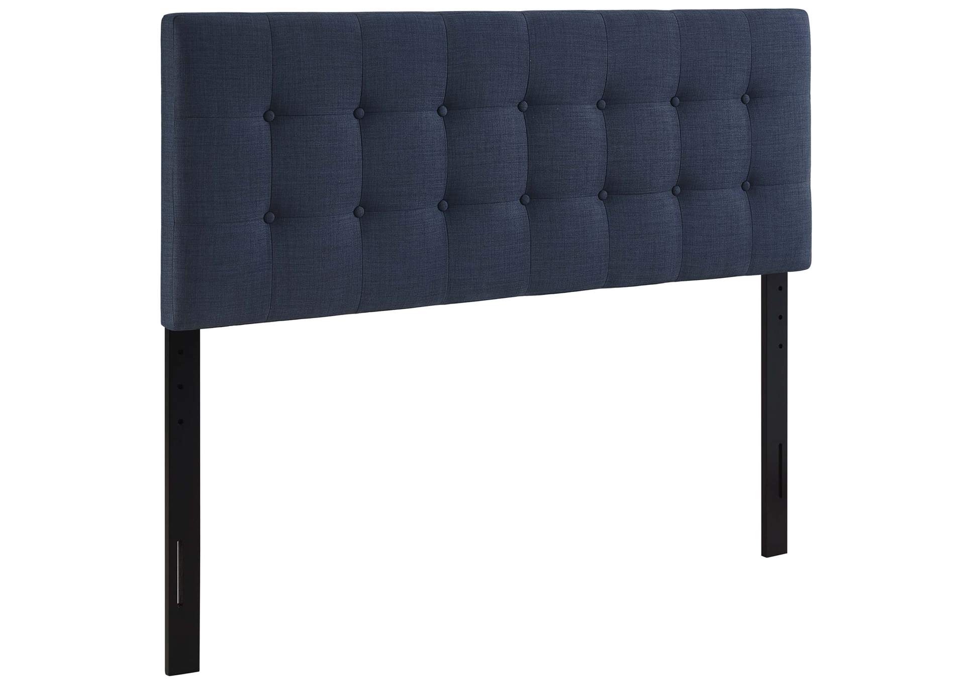 Emily Navy King Upholstered Fabric Headboard,Modway