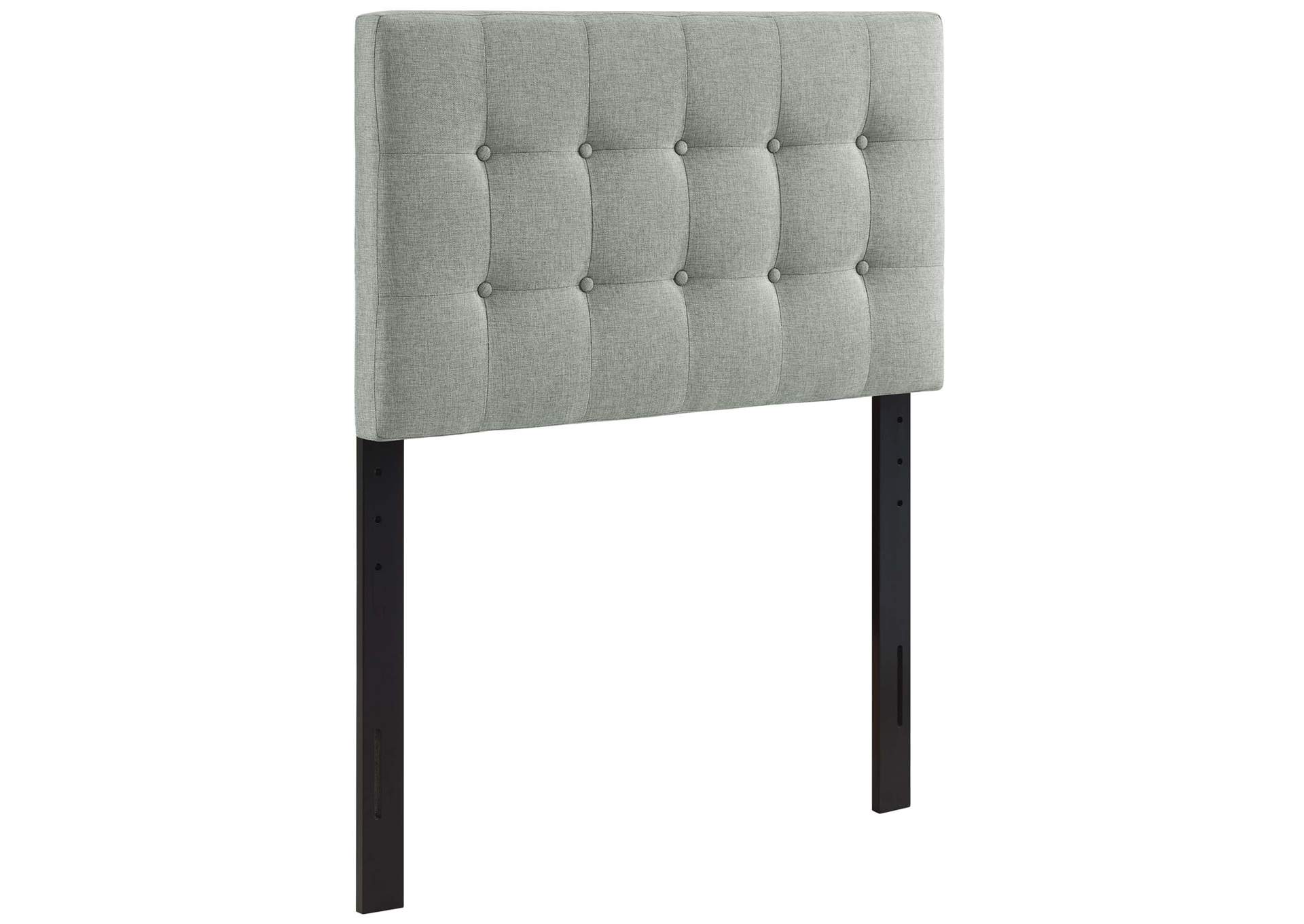 Emily Gray Twin Upholstered Fabric Headboard,Modway