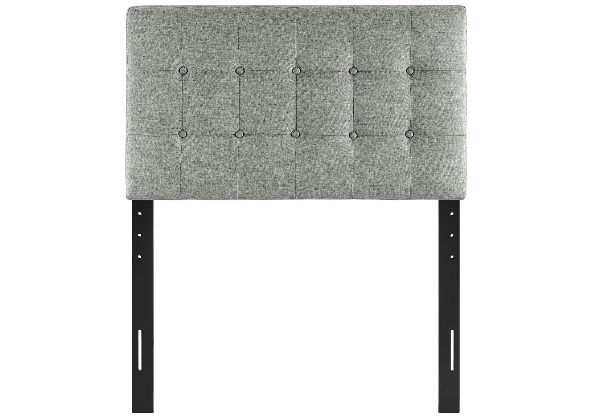 Emily Gray Twin Upholstered Fabric Headboard,Modway