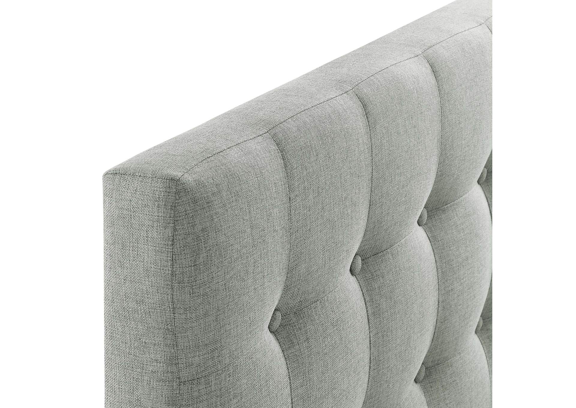 Emily Gray Twin Upholstered Fabric Headboard,Modway