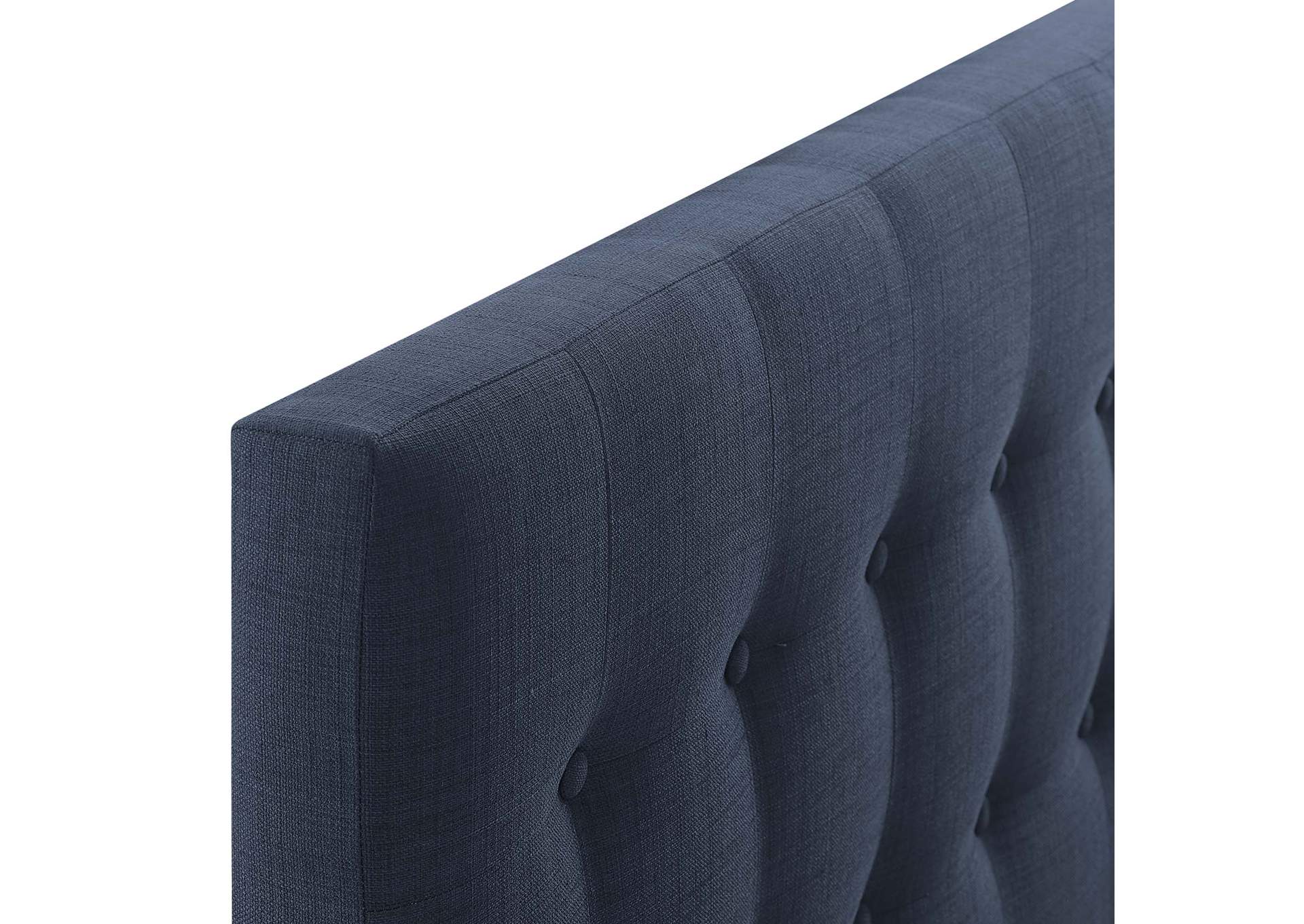 Emily Navy Twin Upholstered Fabric Headboard,Modway