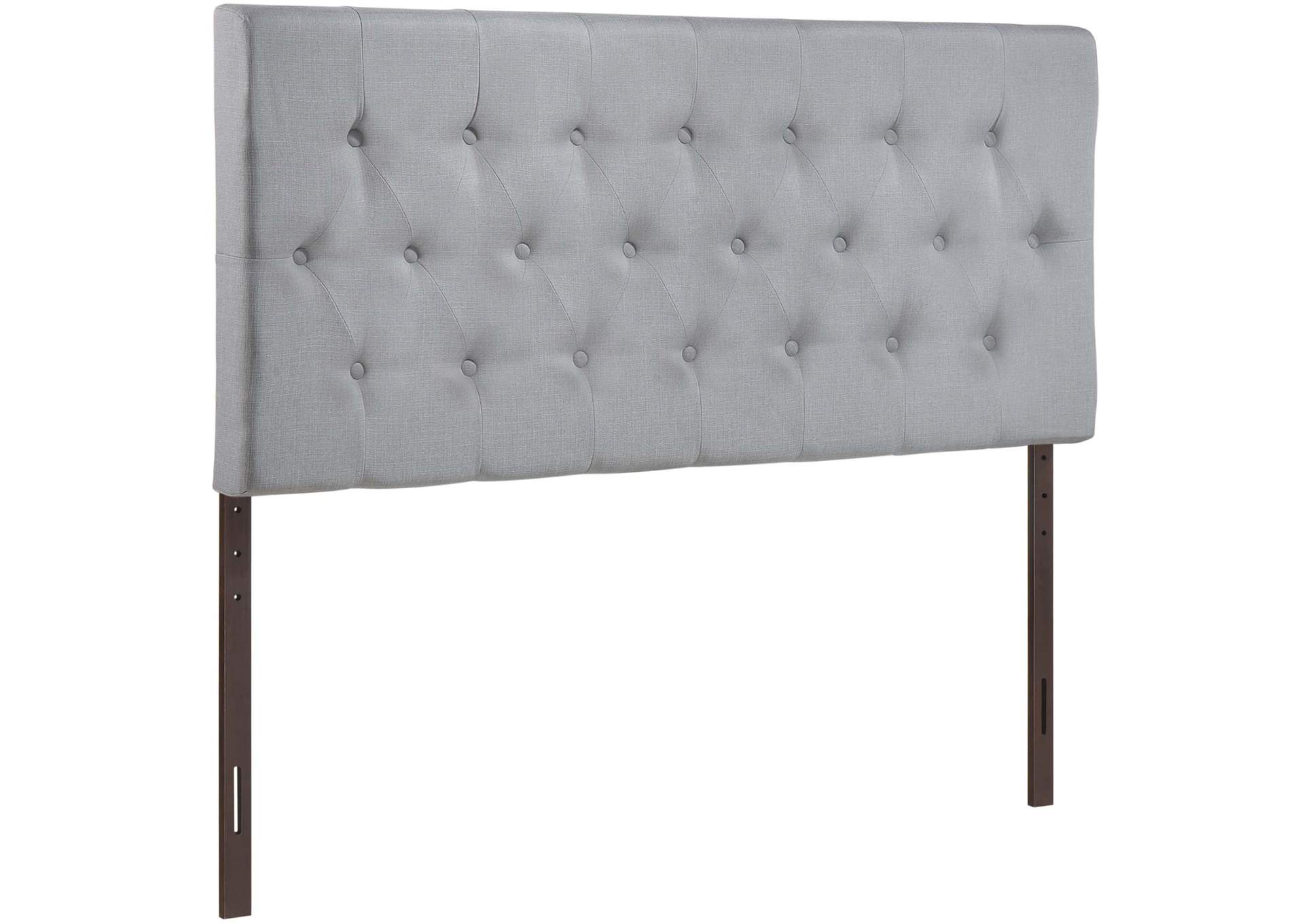 Clique Sky Gray Queen Upholstered Fabric Headboard,Modway