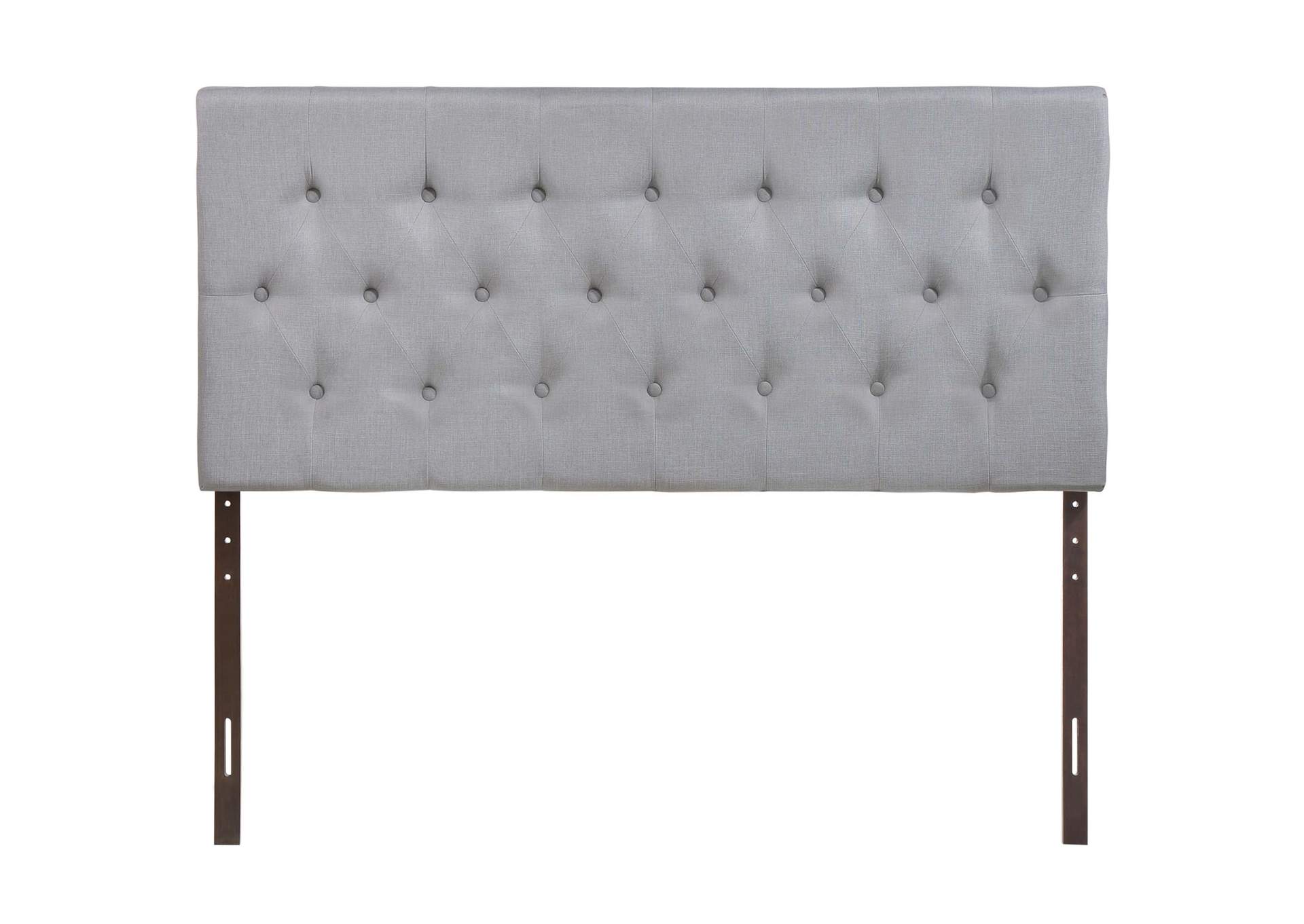 Clique Sky Gray Queen Upholstered Fabric Headboard,Modway
