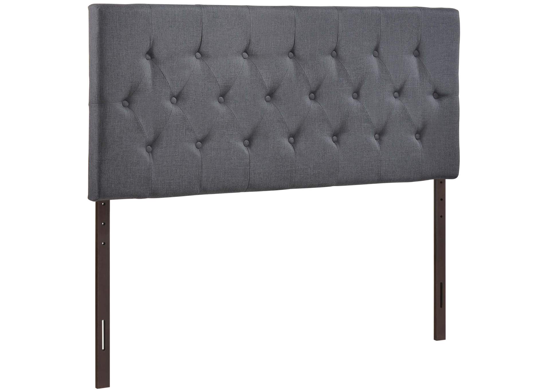 Clique Smoke Queen Upholstered Fabric Headboard,Modway