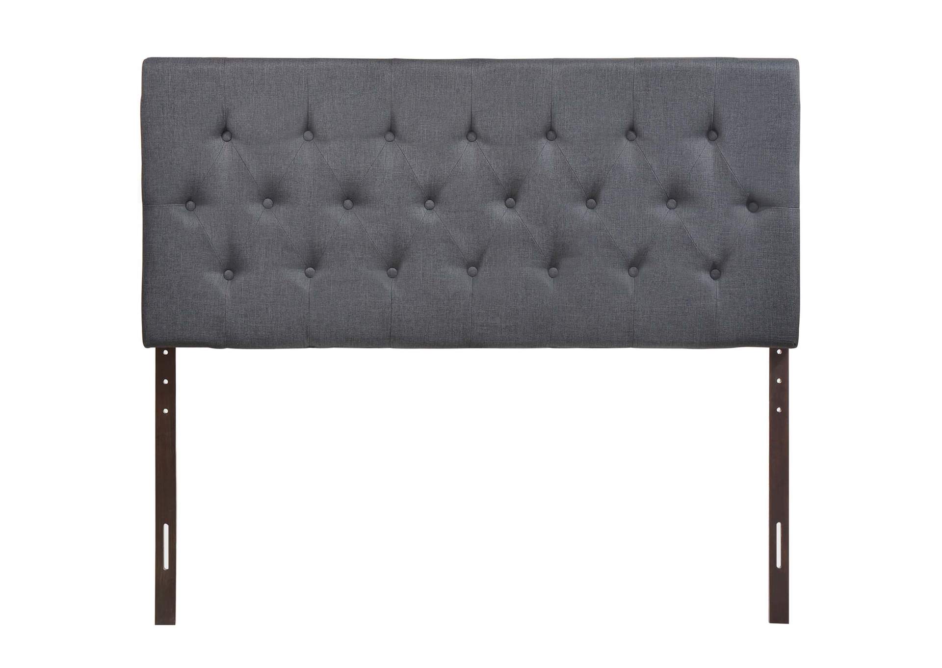 Clique Smoke Queen Upholstered Fabric Headboard,Modway