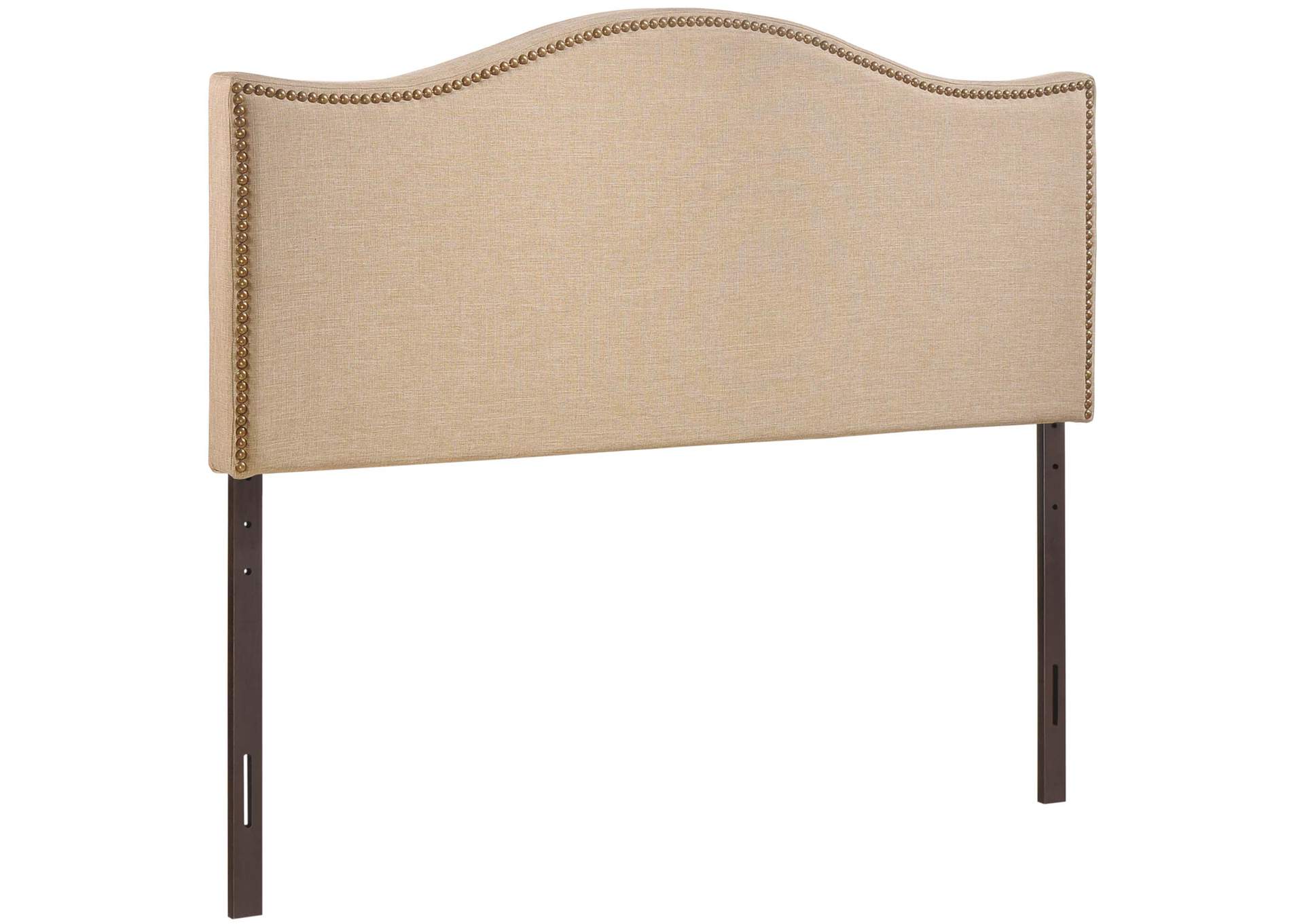 Curl Cafe Queen Nailhead Upholstered Headboard,Modway