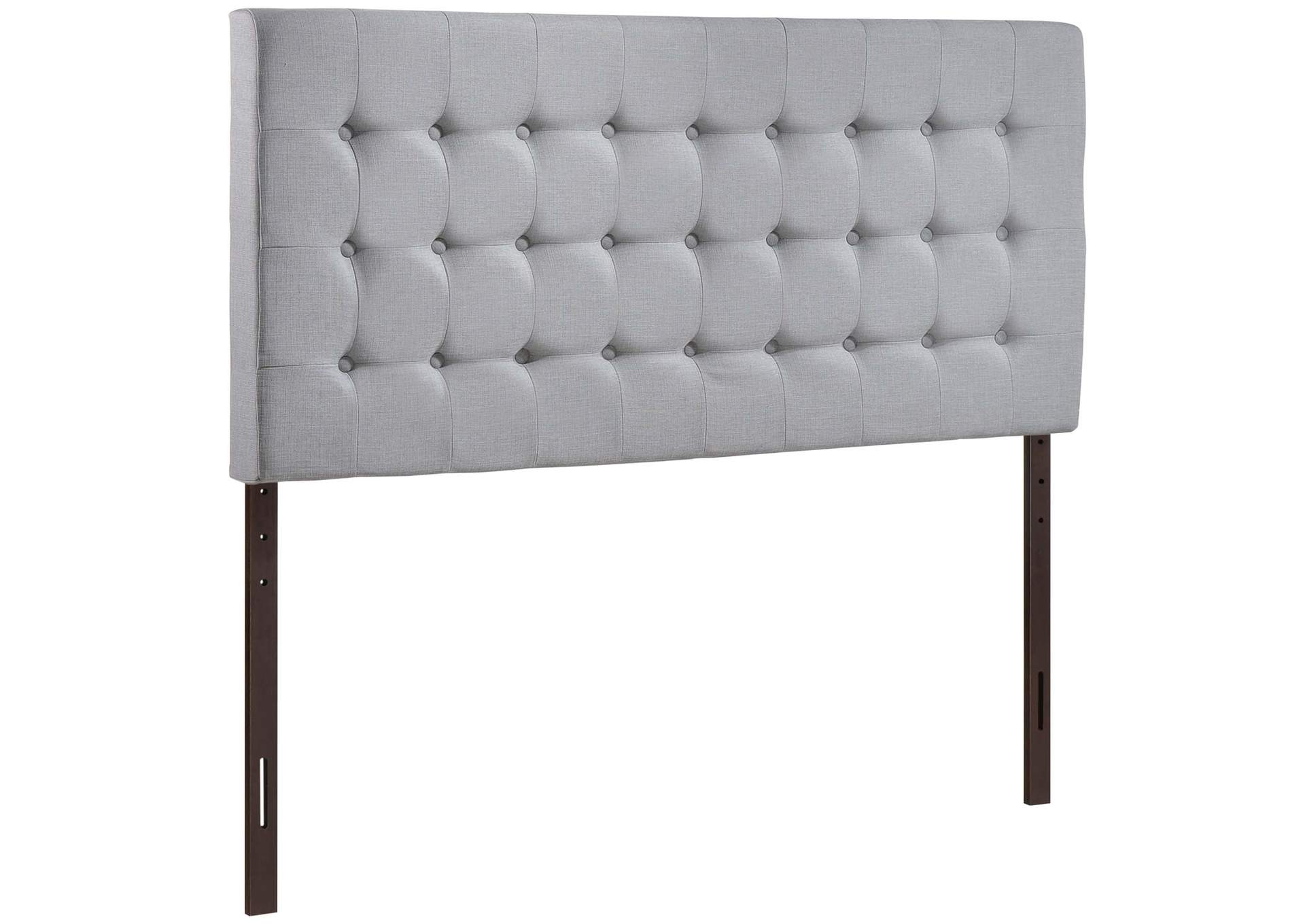 Tinble Sky Gray Queen Upholstered Fabric Headboard,Modway