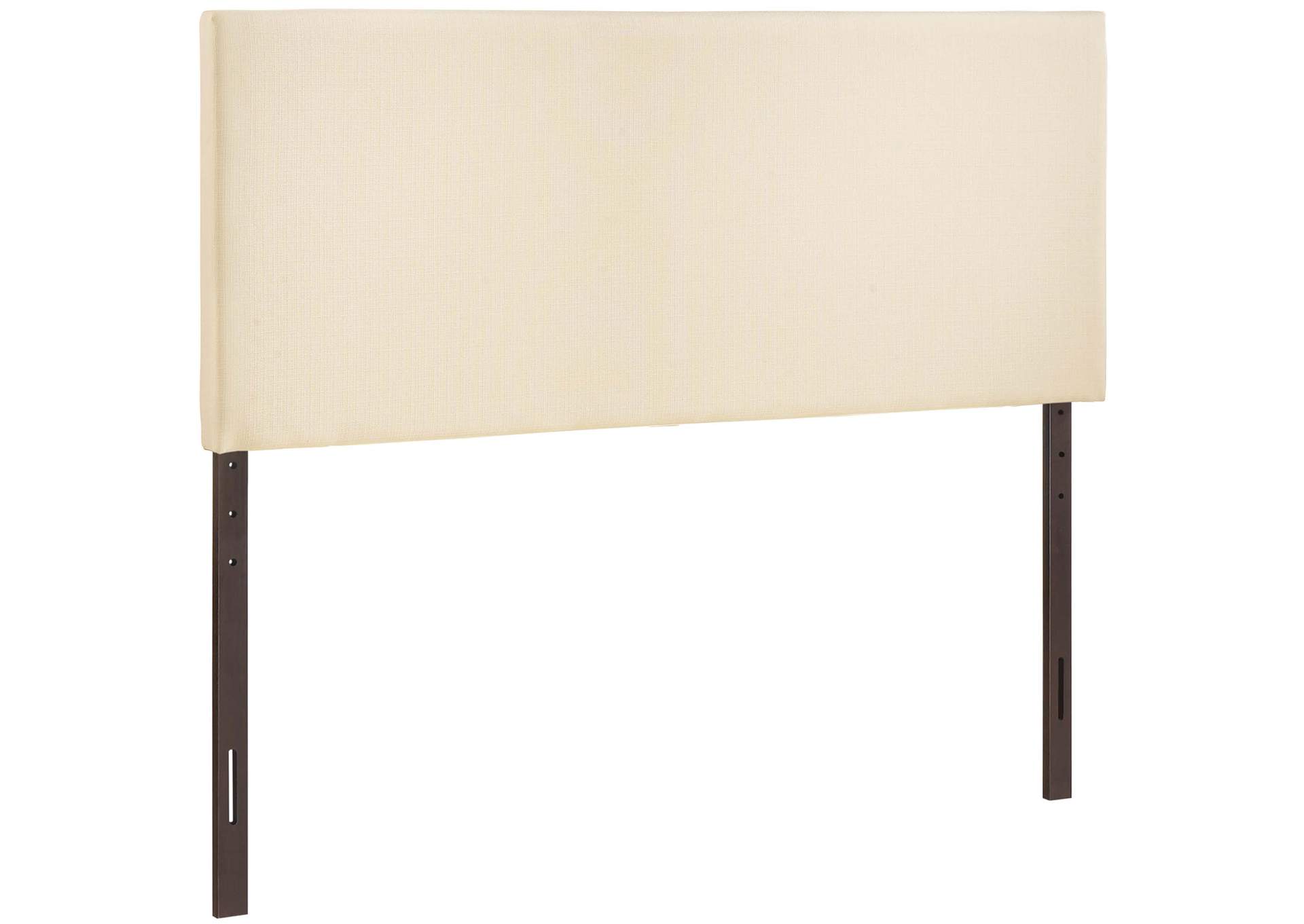 Region Ivory King Upholstered Fabric Headboard,Modway