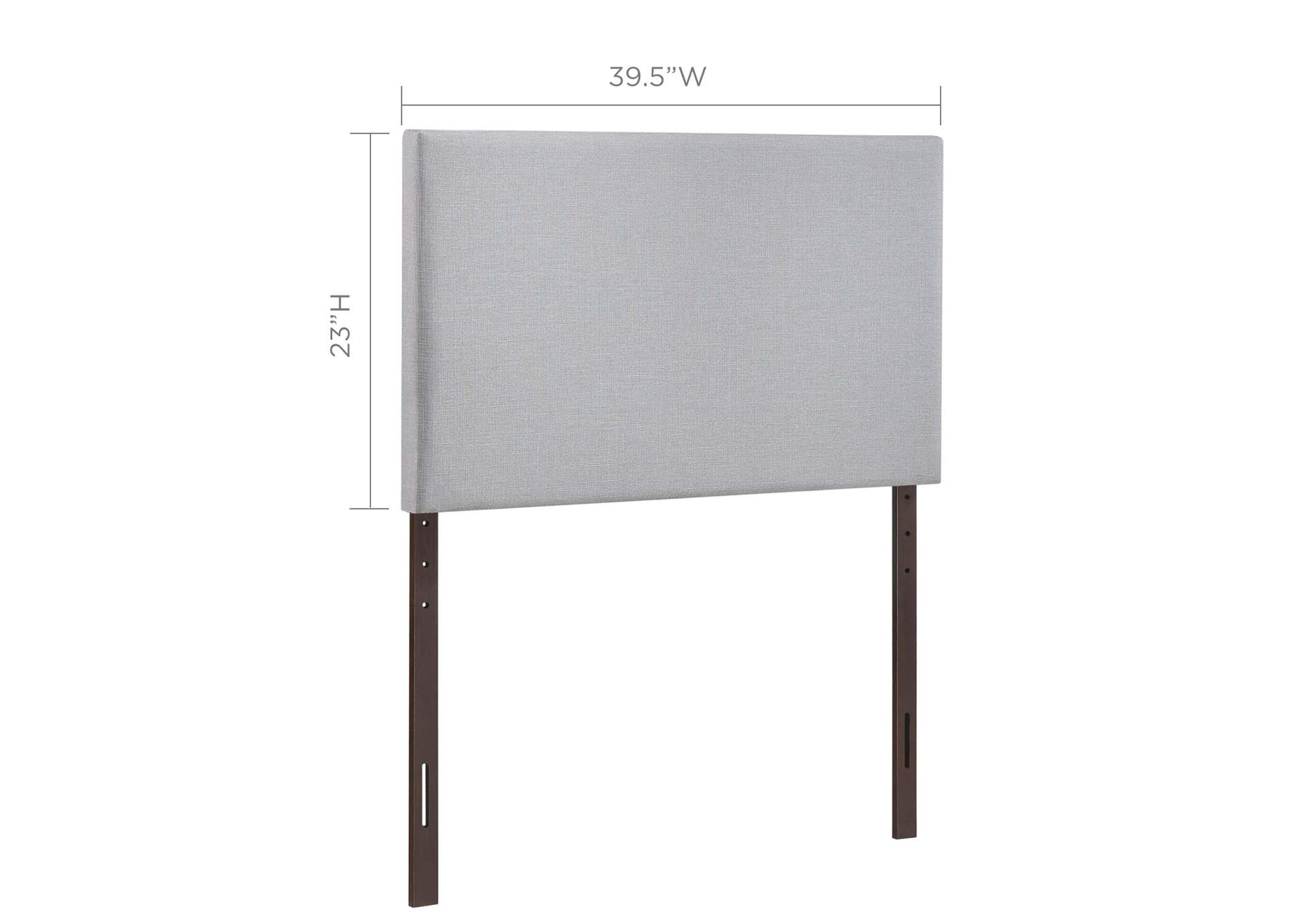 Region Sky Gray Twin Upholstered Fabric Headboard,Modway