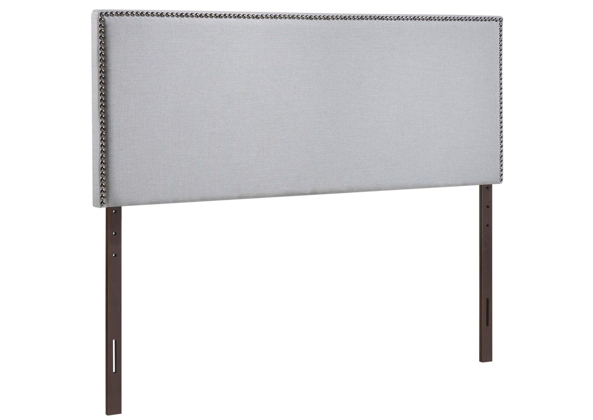 Region Sky Gray Nailhead King Upholstered Headboard,Modway