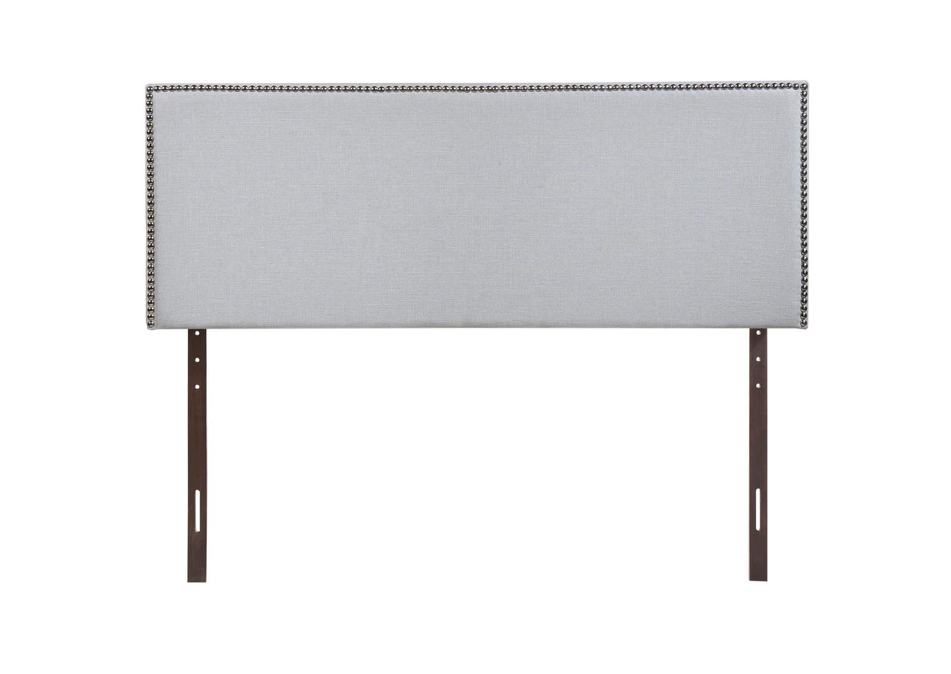 Region Sky Gray Nailhead King Upholstered Headboard,Modway