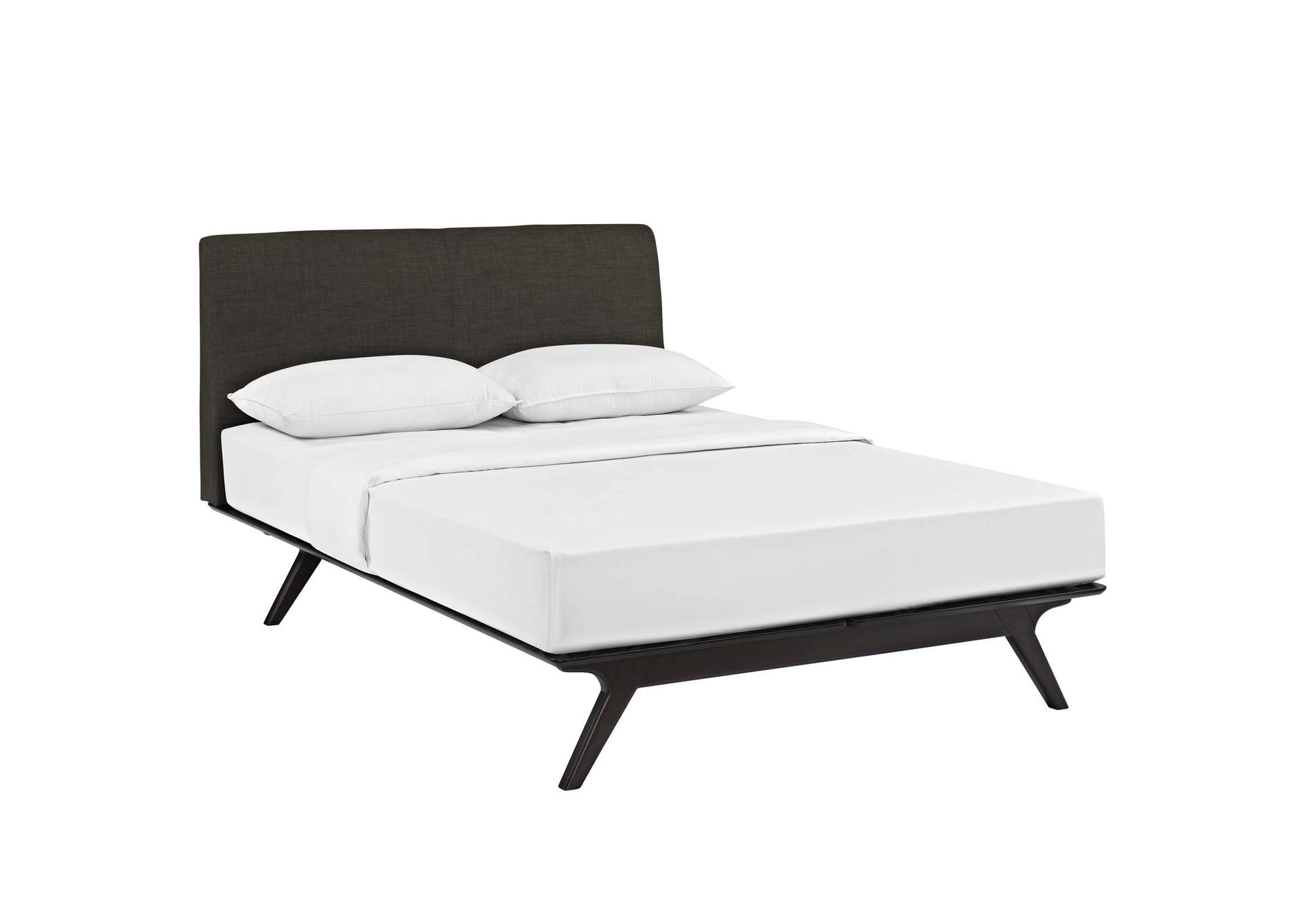 Cappuccino Brown Tracy Queen Bed,Modway