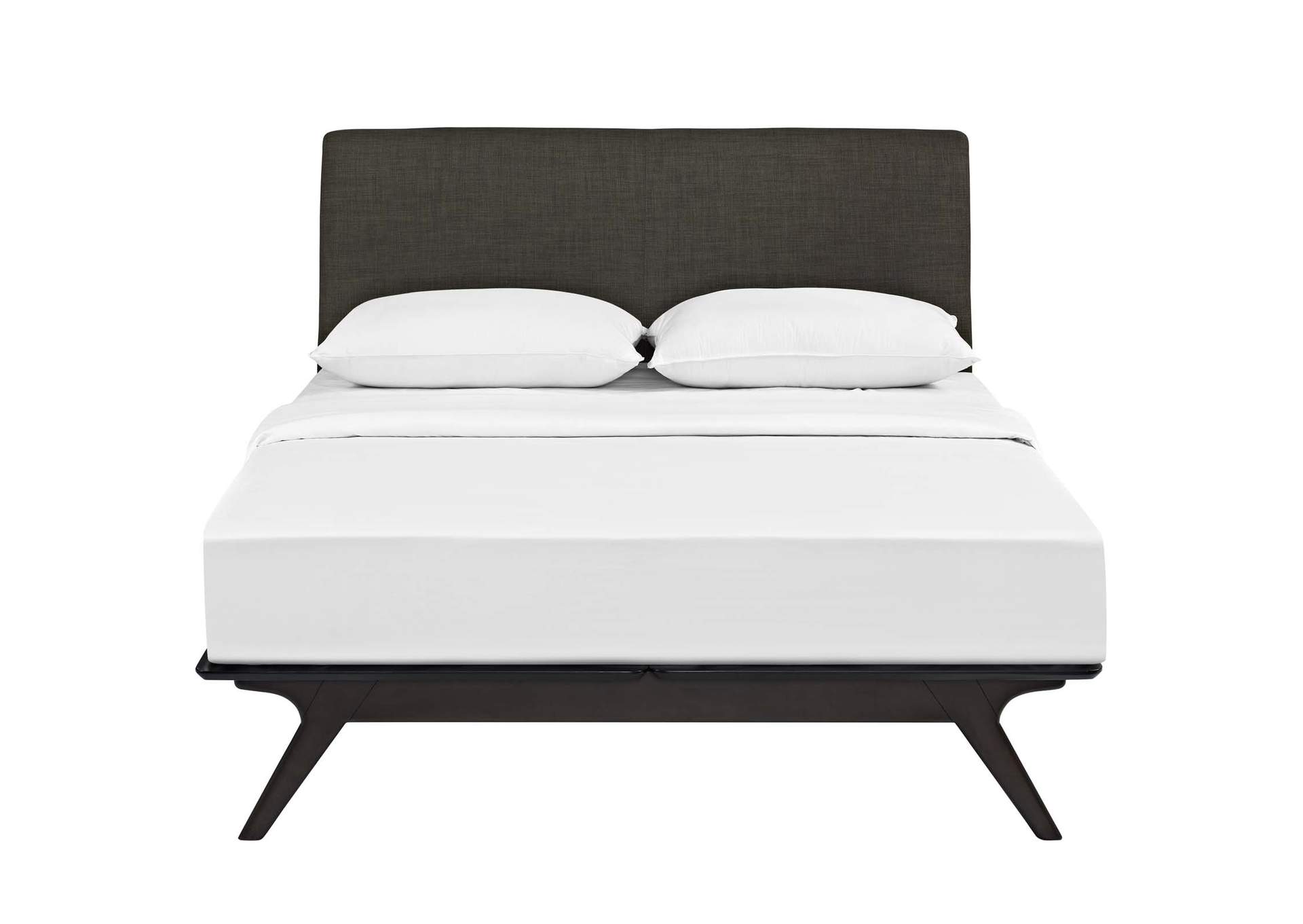 Cappuccino Brown Tracy Queen Bed,Modway