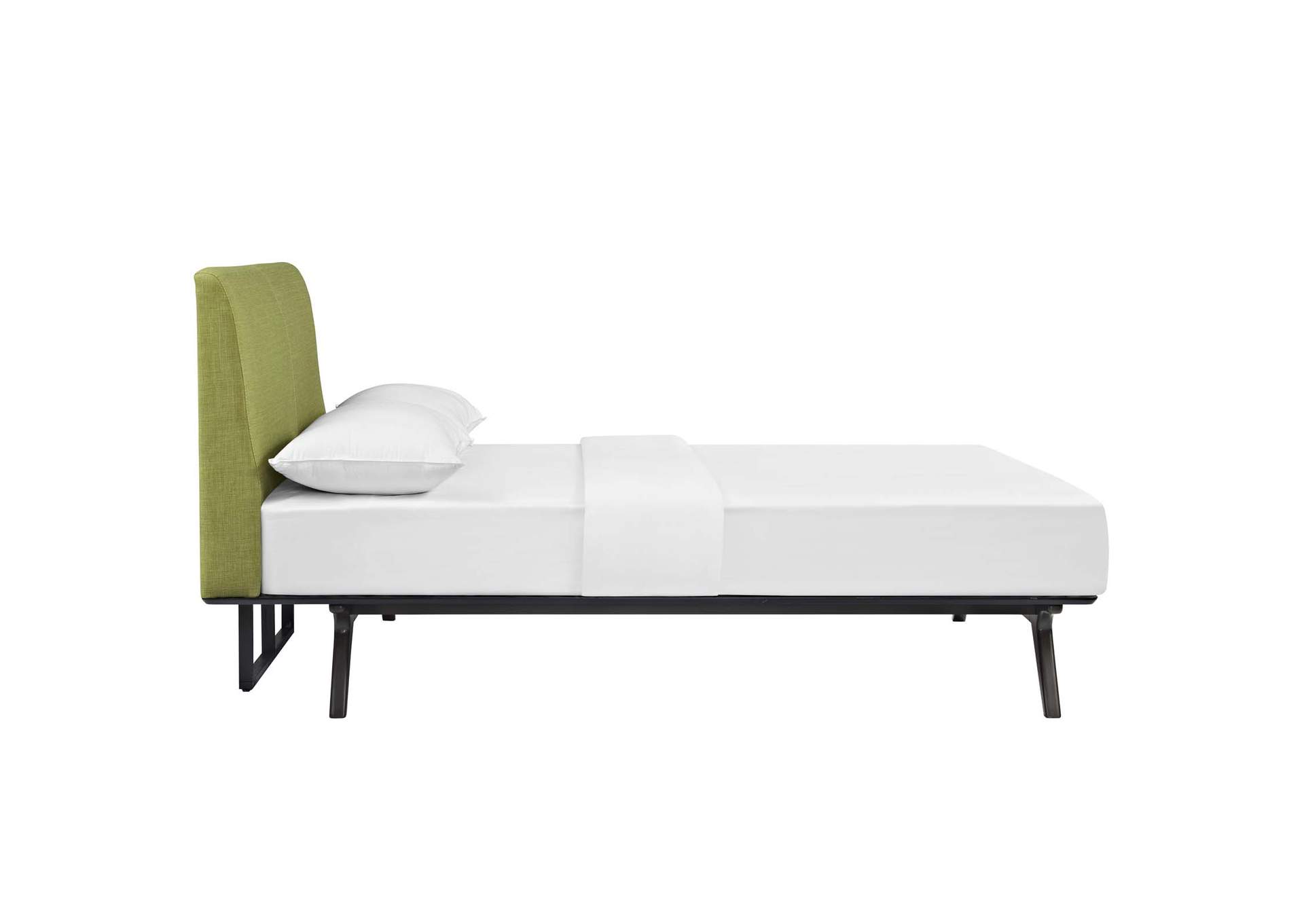 Cappuccino Green Tracy Queen Bed,Modway