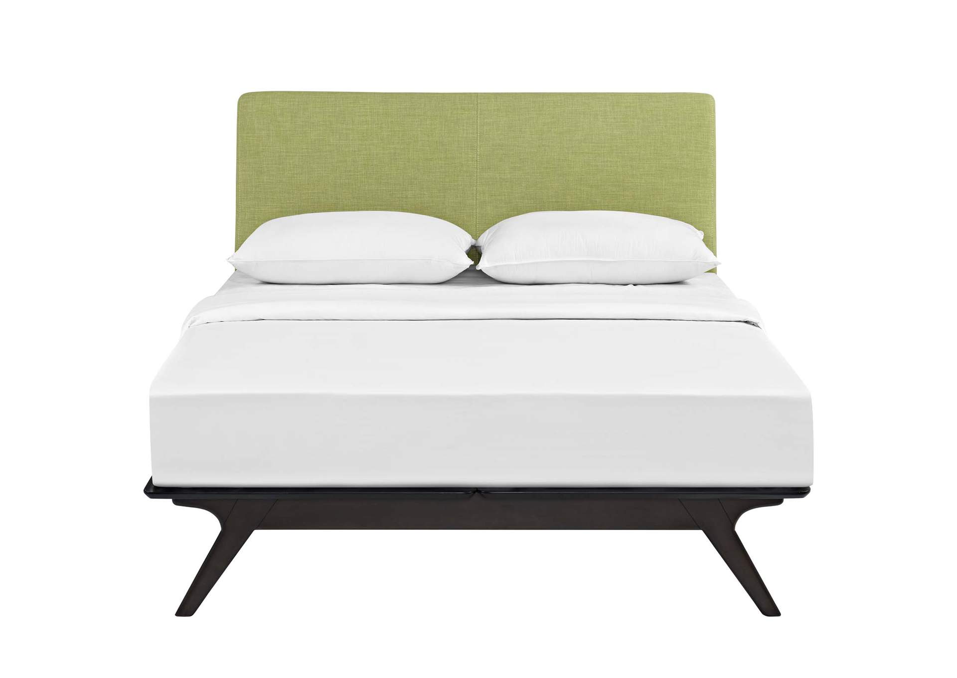Cappuccino Green Tracy Queen Bed,Modway