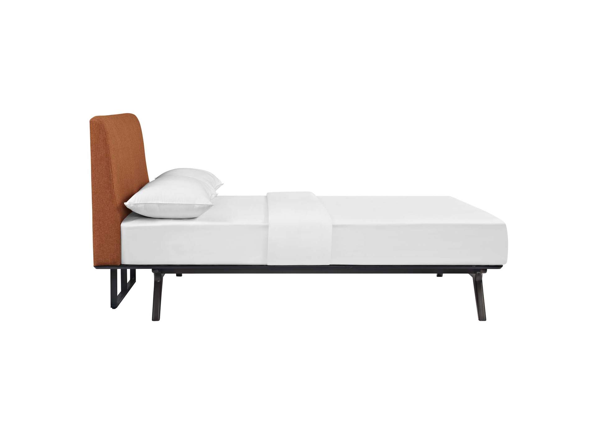 Cappuccino Orange Tracy Queen Bed,Modway