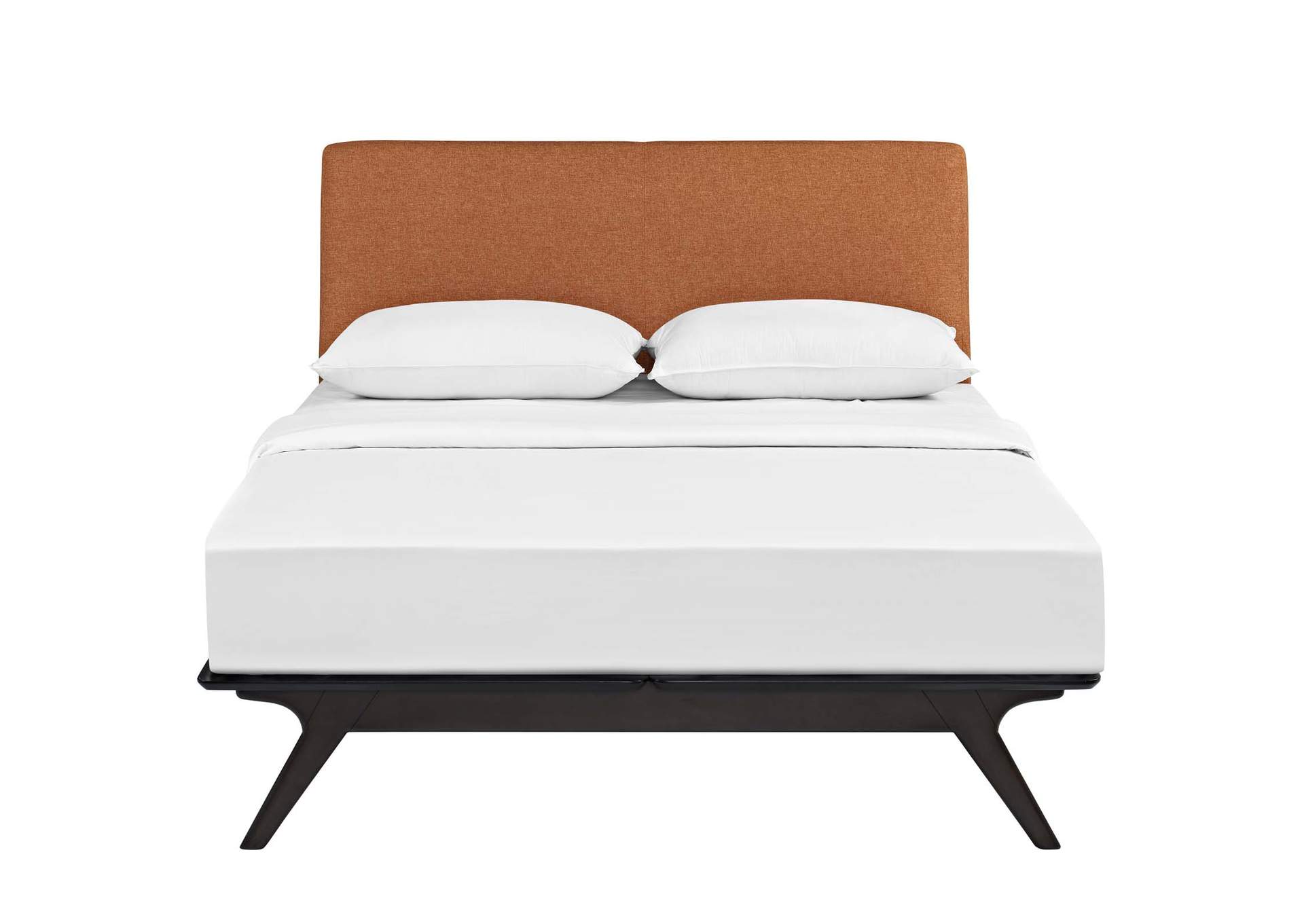 Cappuccino Orange Tracy Queen Bed,Modway