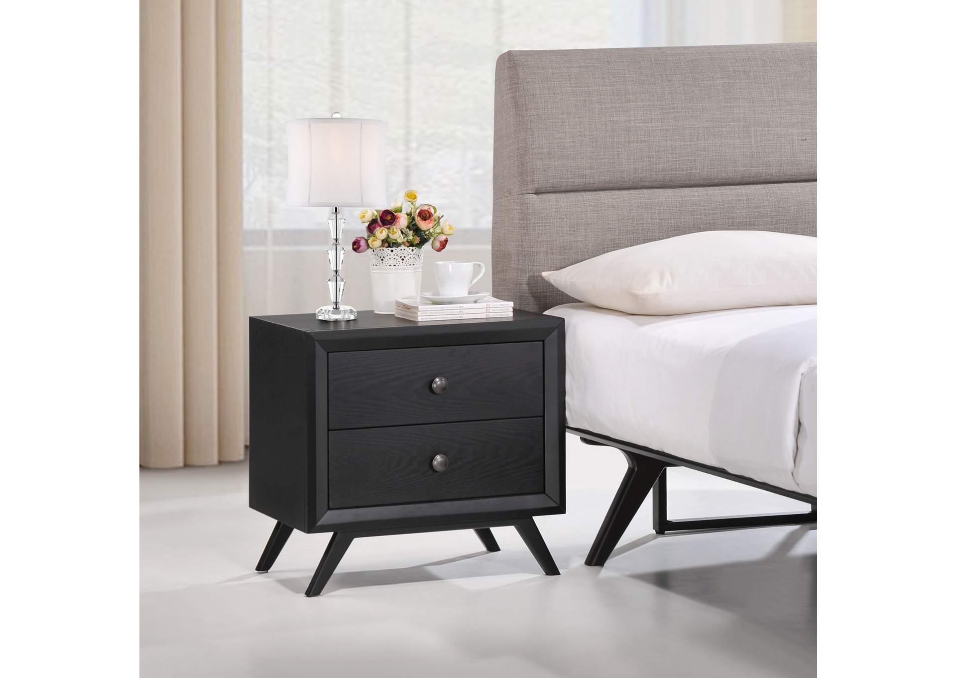 Black Tracy Nightstand,Modway