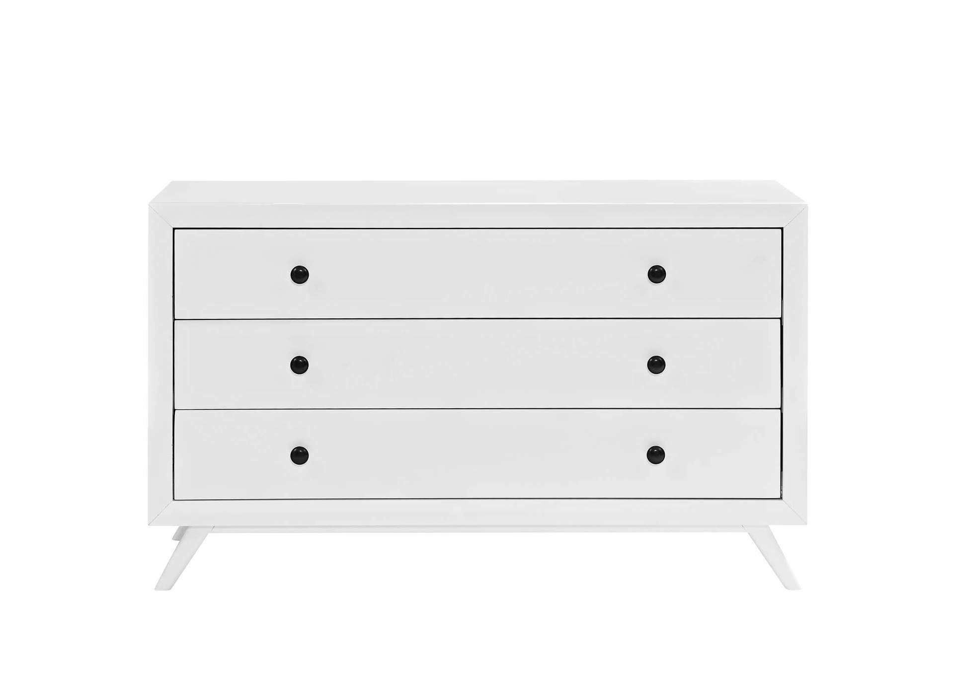White Tracy Wood Dresser,Modway