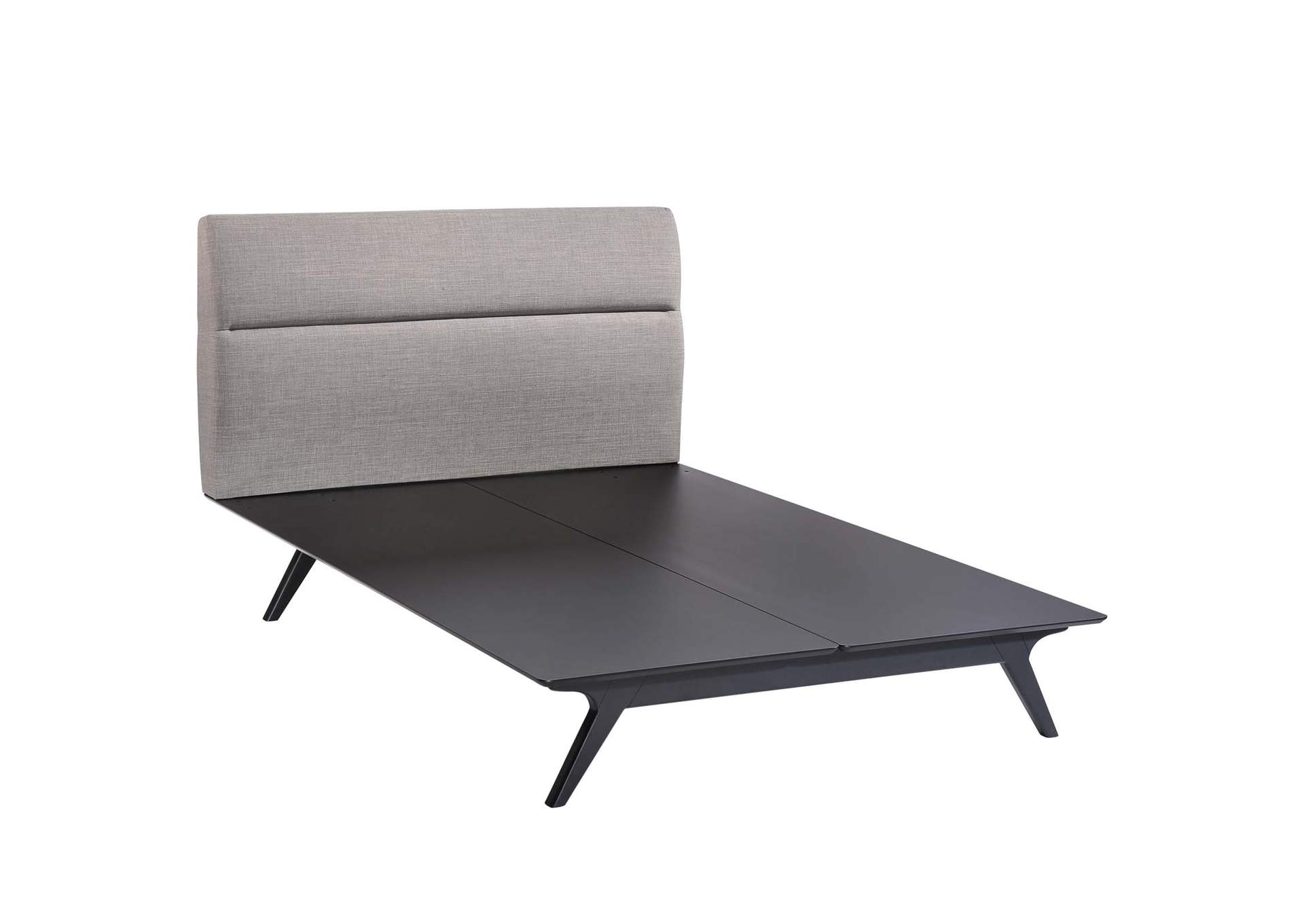 Black Gray Addison Queen Bed,Modway