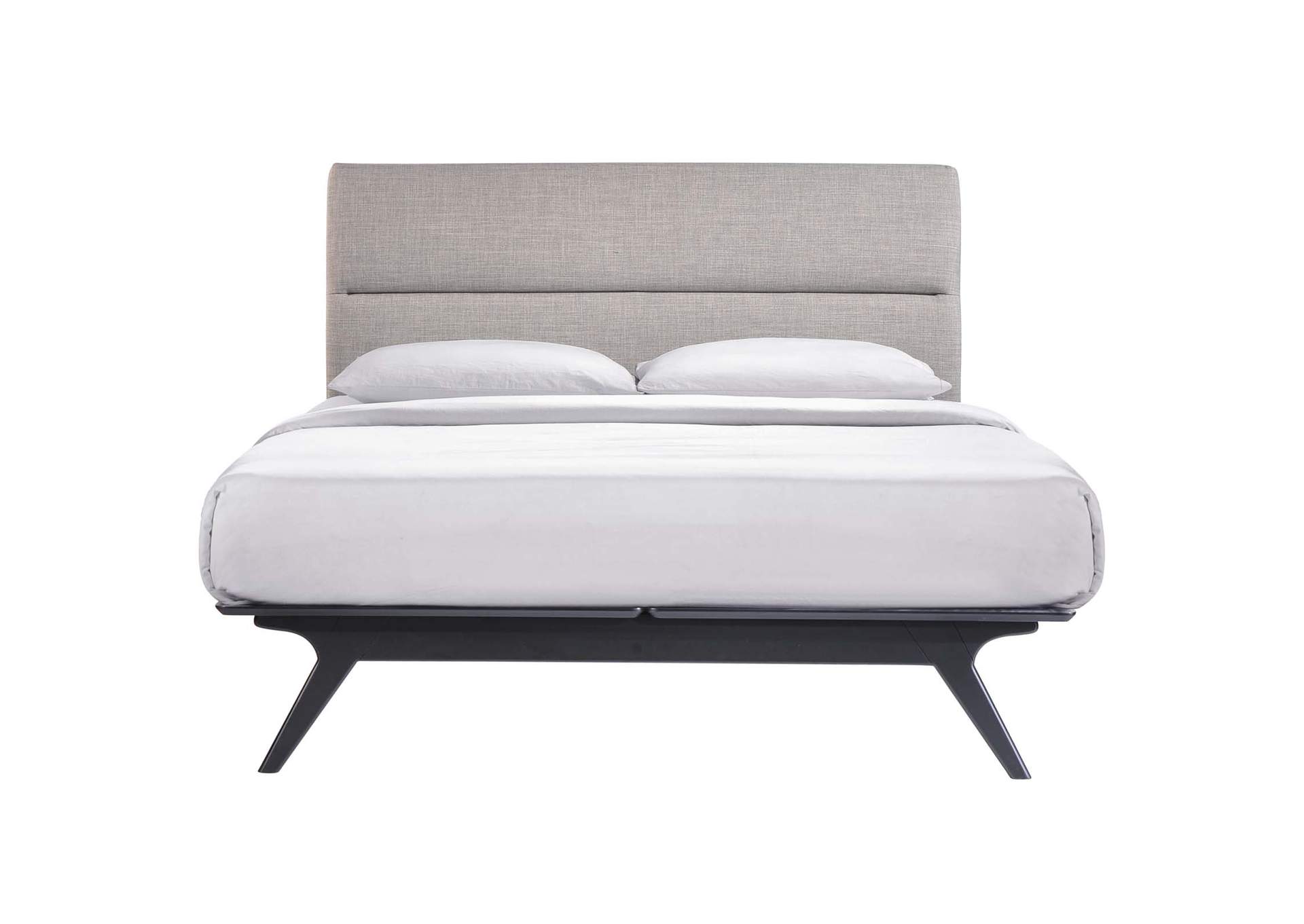 Black Gray Addison Queen Bed,Modway