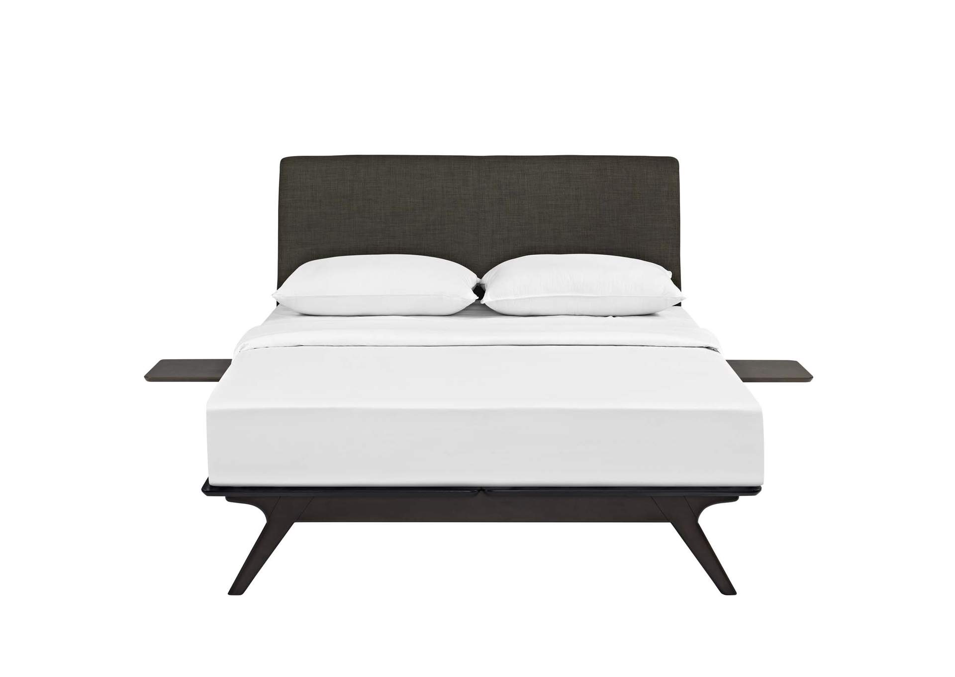 Cappuccino Brown Tracy 3 Piece Queen Bedroom Set,Modway